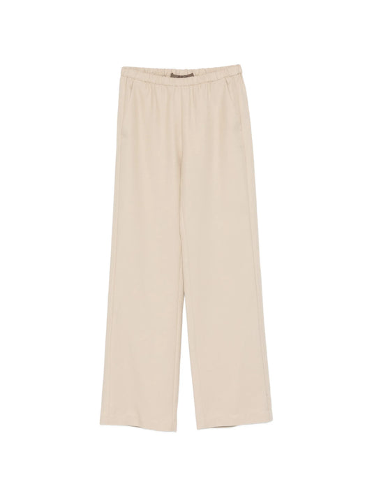 elasticated twill trousers