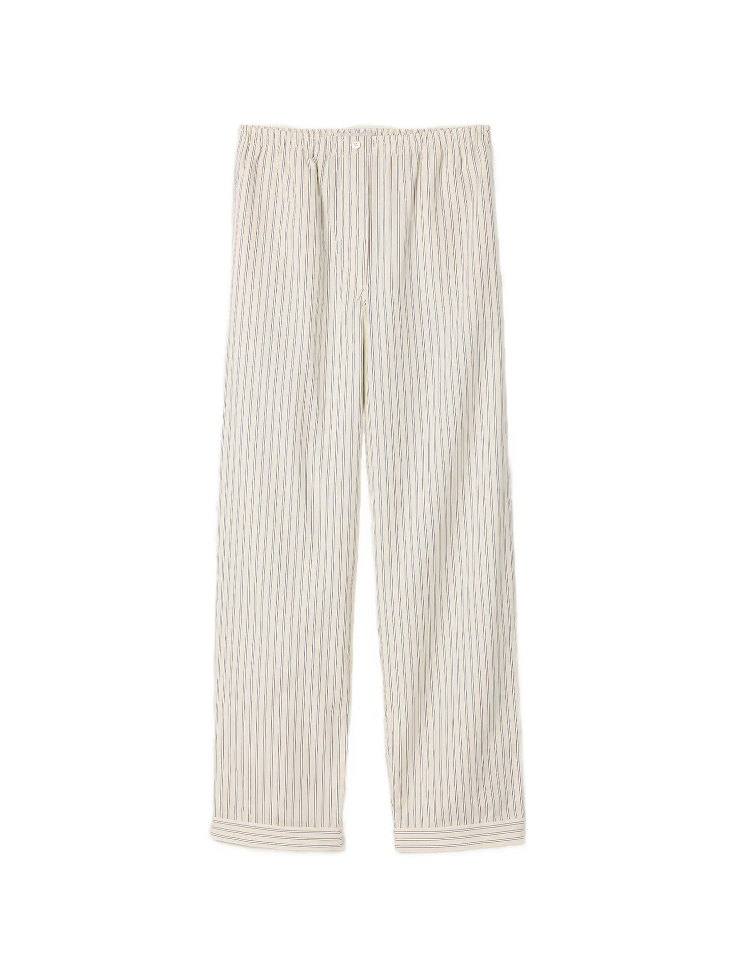 striped poplin pajama pants