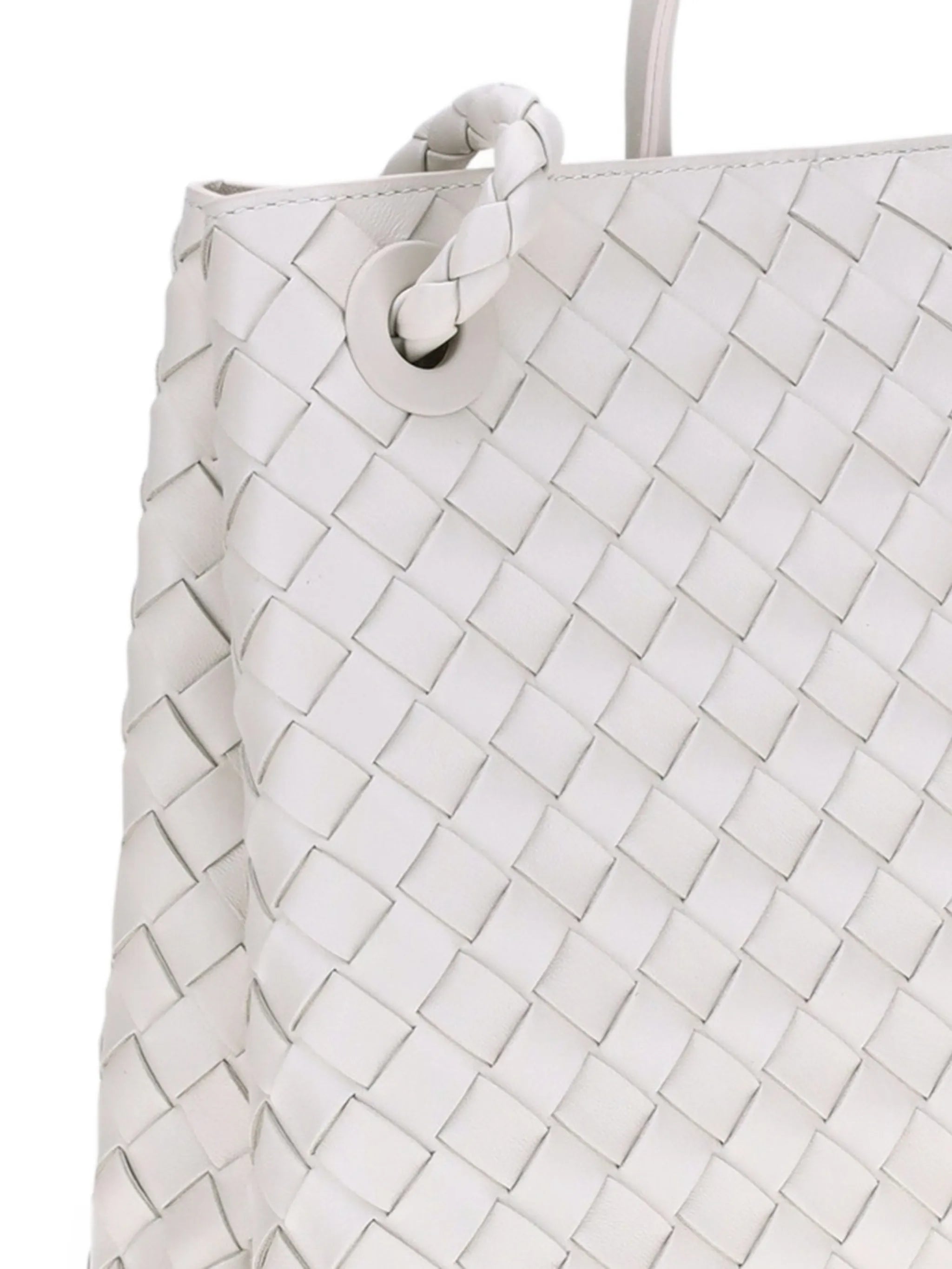 Andiamo woven top-handle tote bag