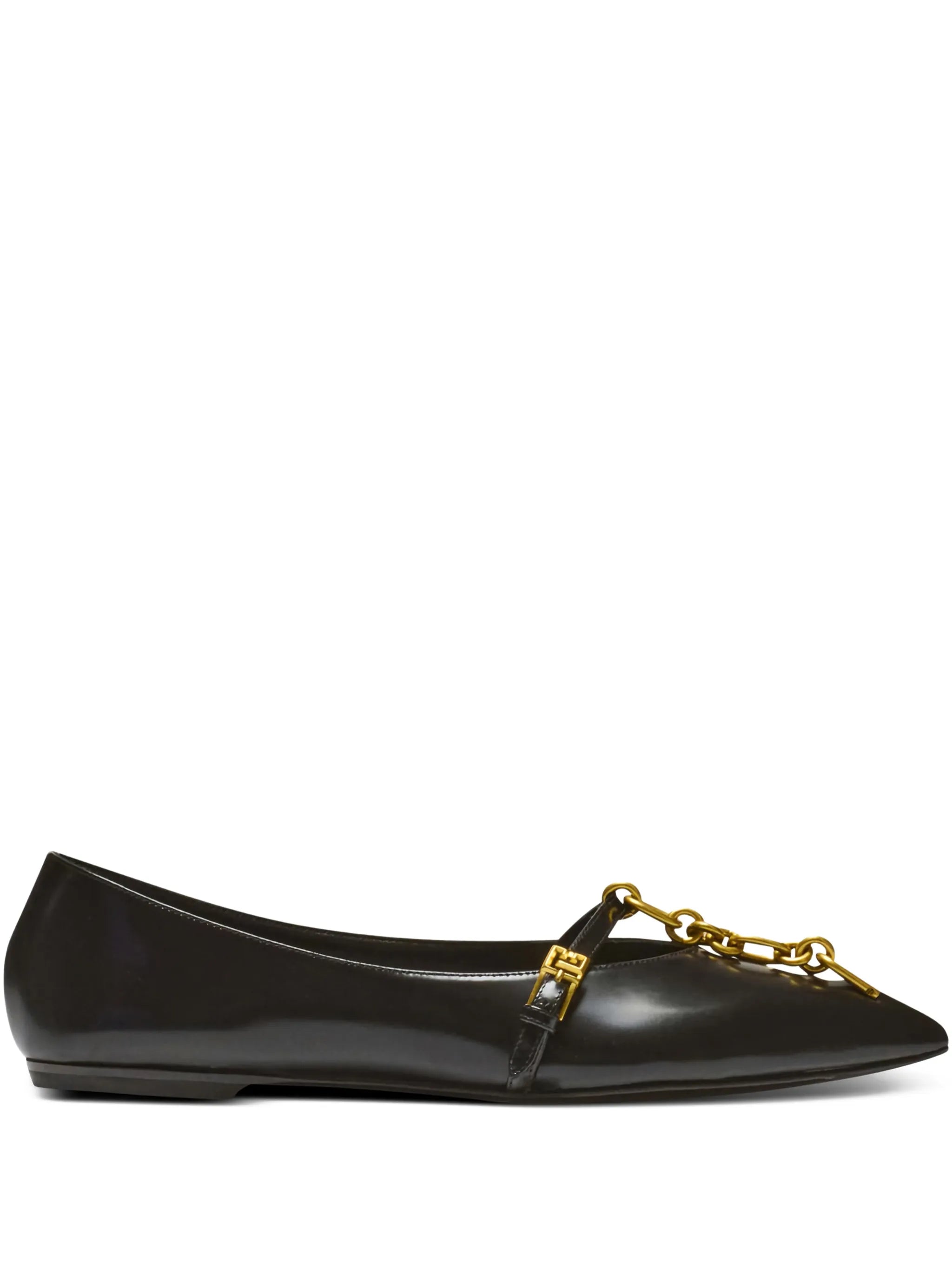shiny lambskin Sync ballet flats