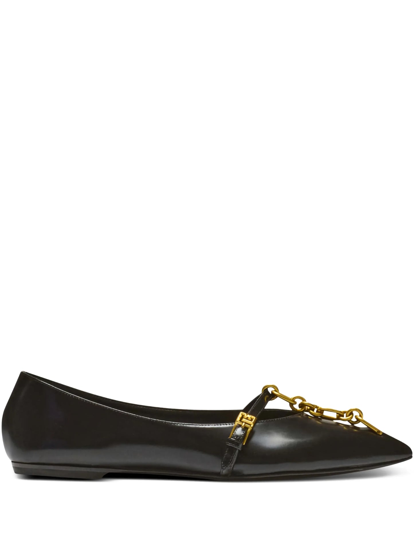 shiny lambskin Sync ballet flats