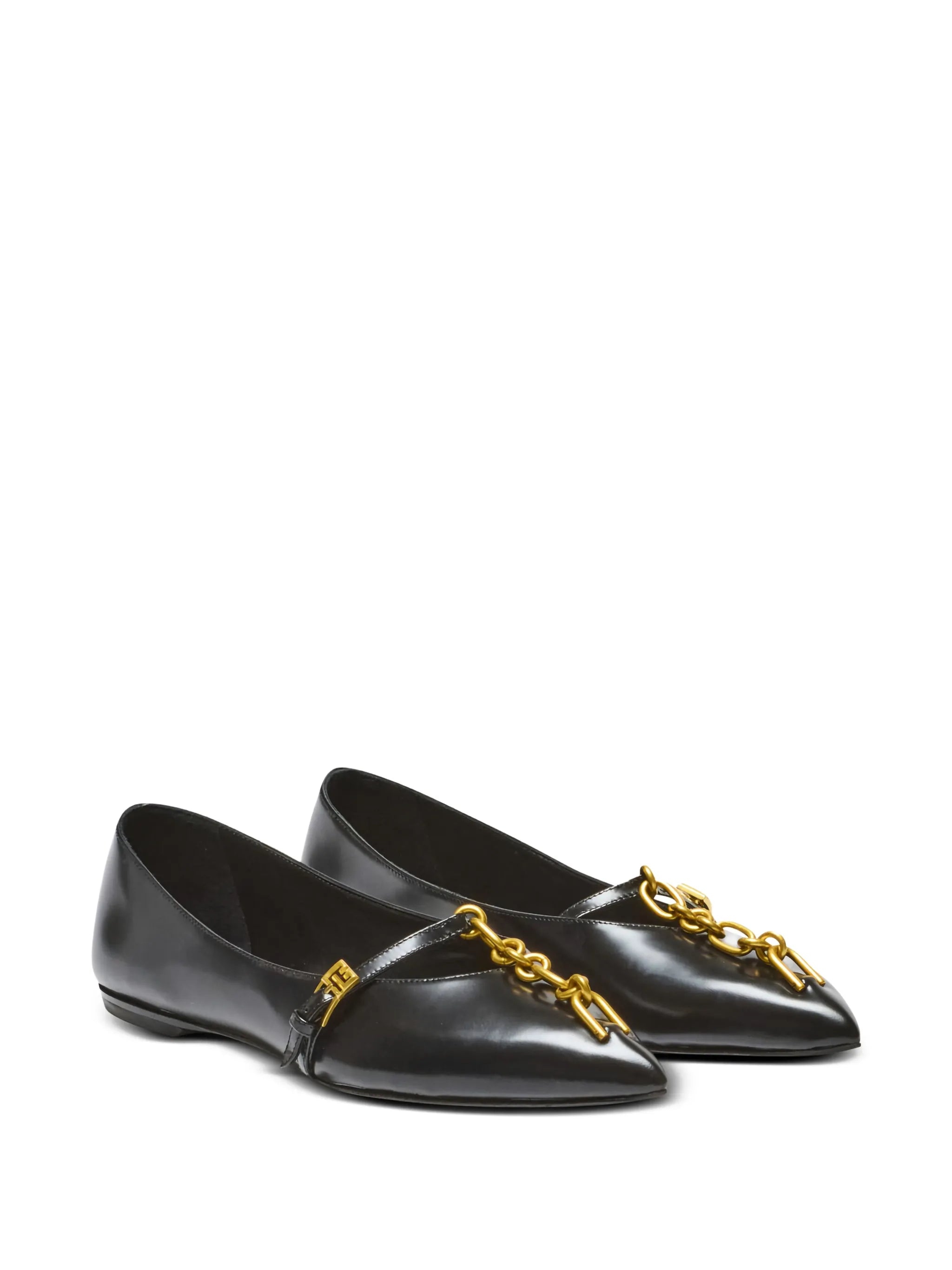 shiny lambskin Sync ballet flats