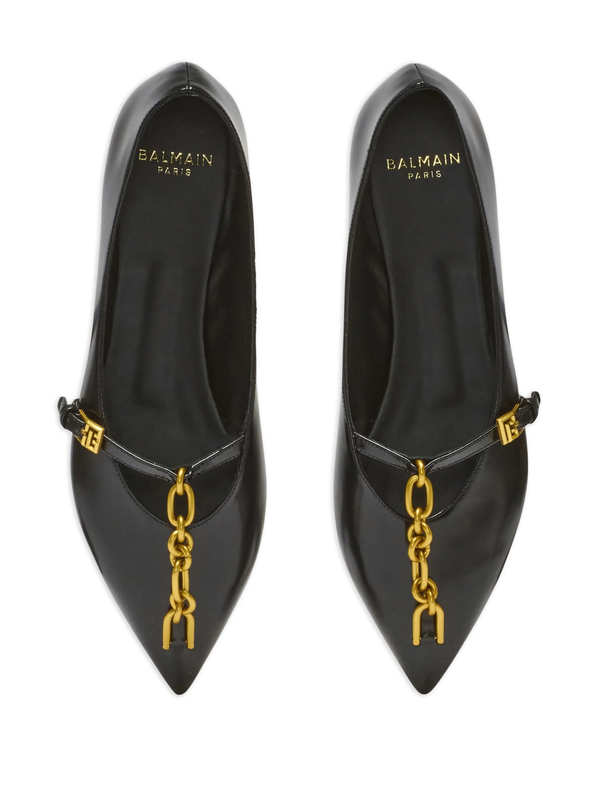 shiny lambskin Sync ballet flats