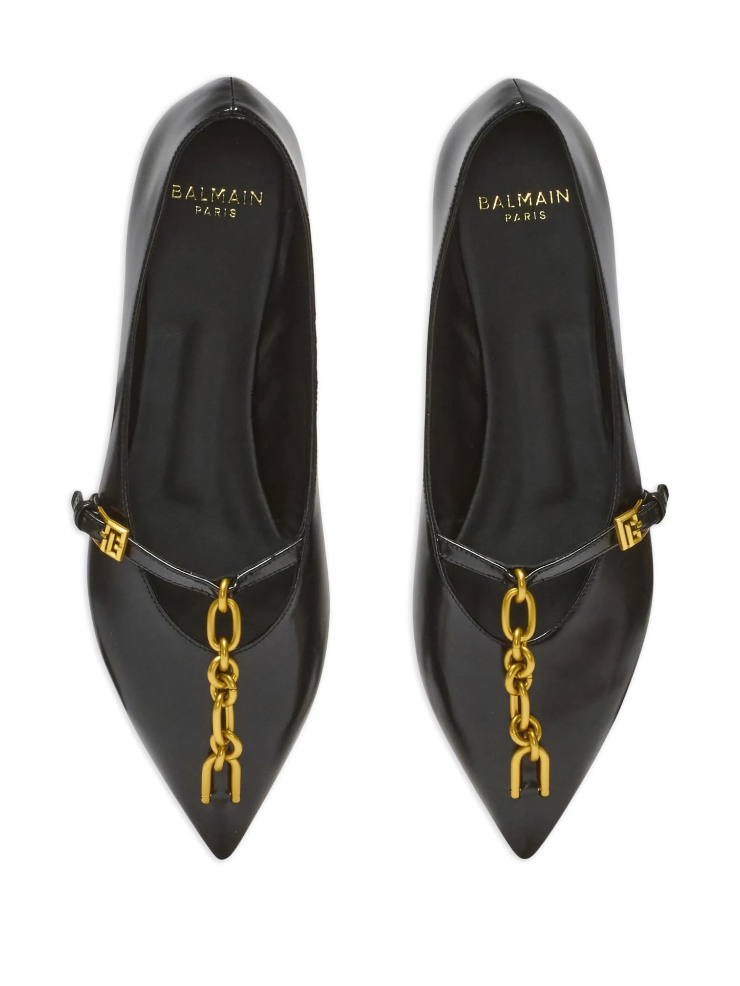 shiny lambskin Sync ballet flats