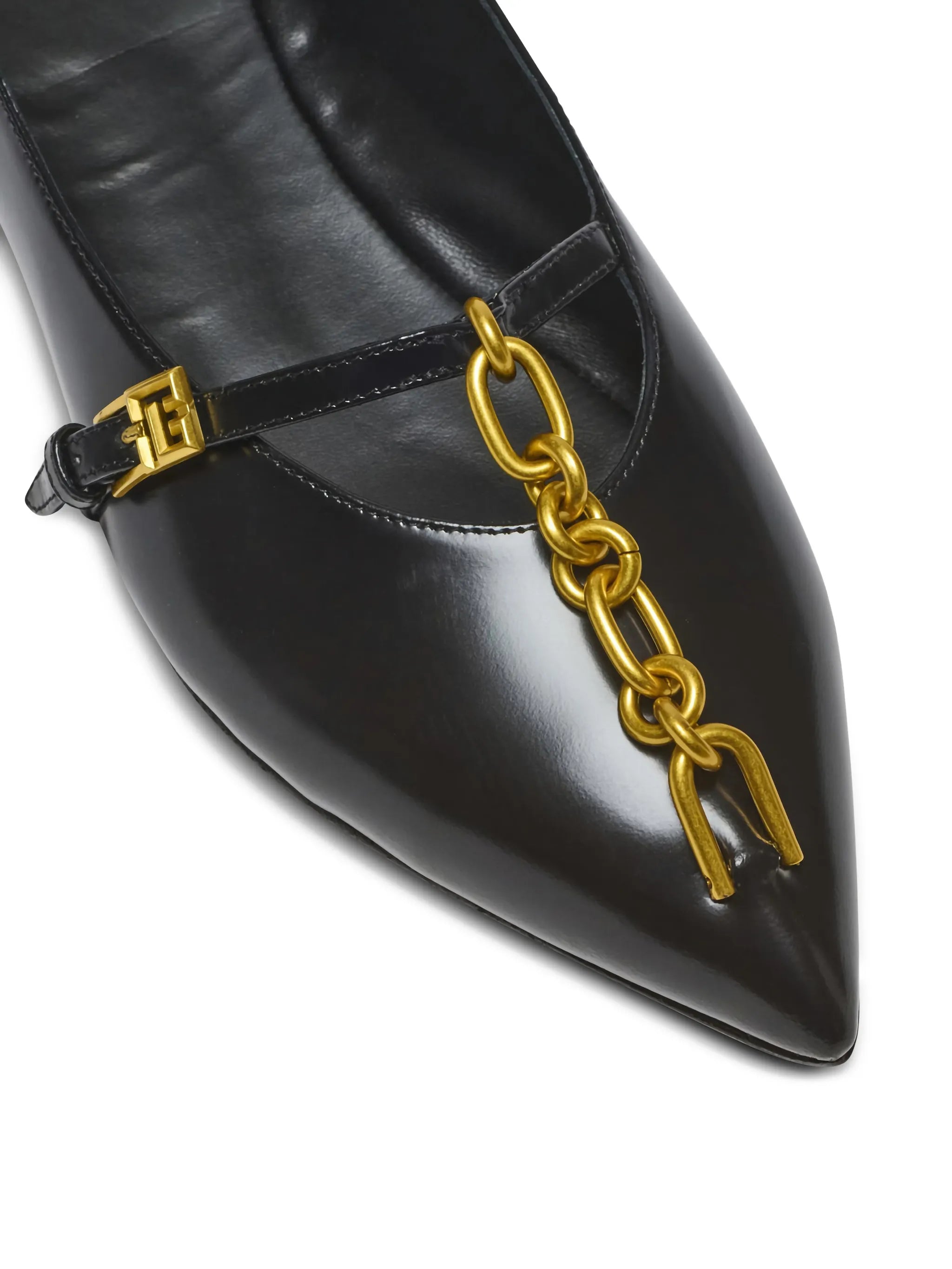 shiny lambskin Sync ballet flats