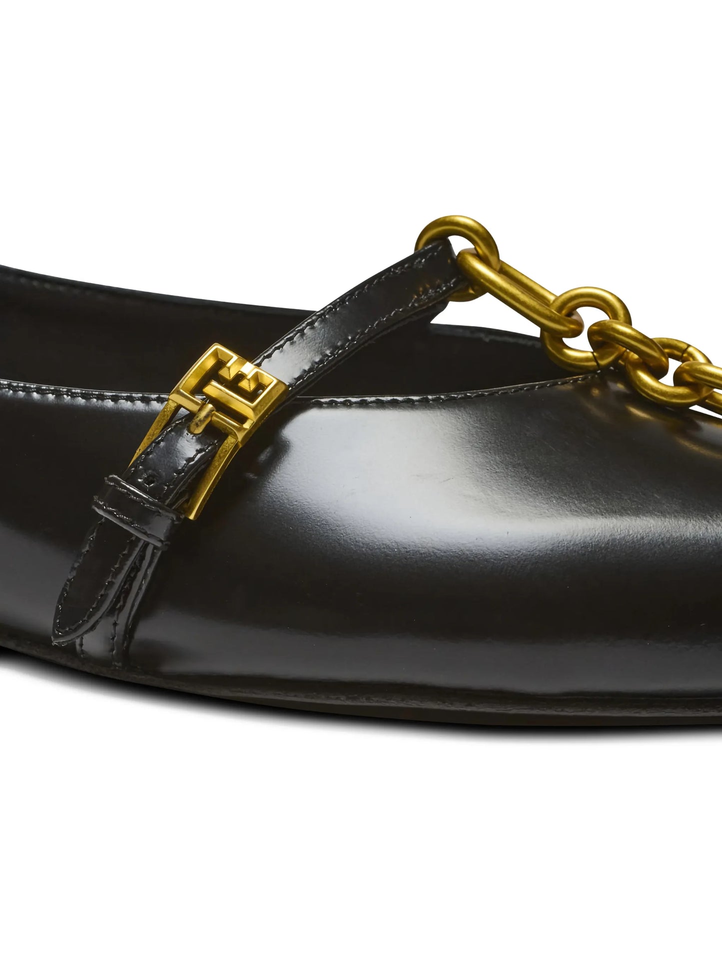 shiny lambskin Sync ballet flats