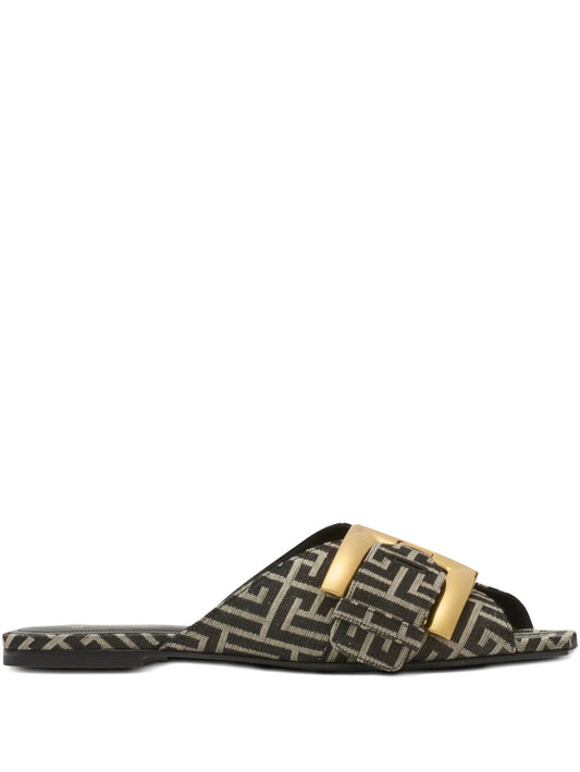 Anthem monogram-pattern sandals