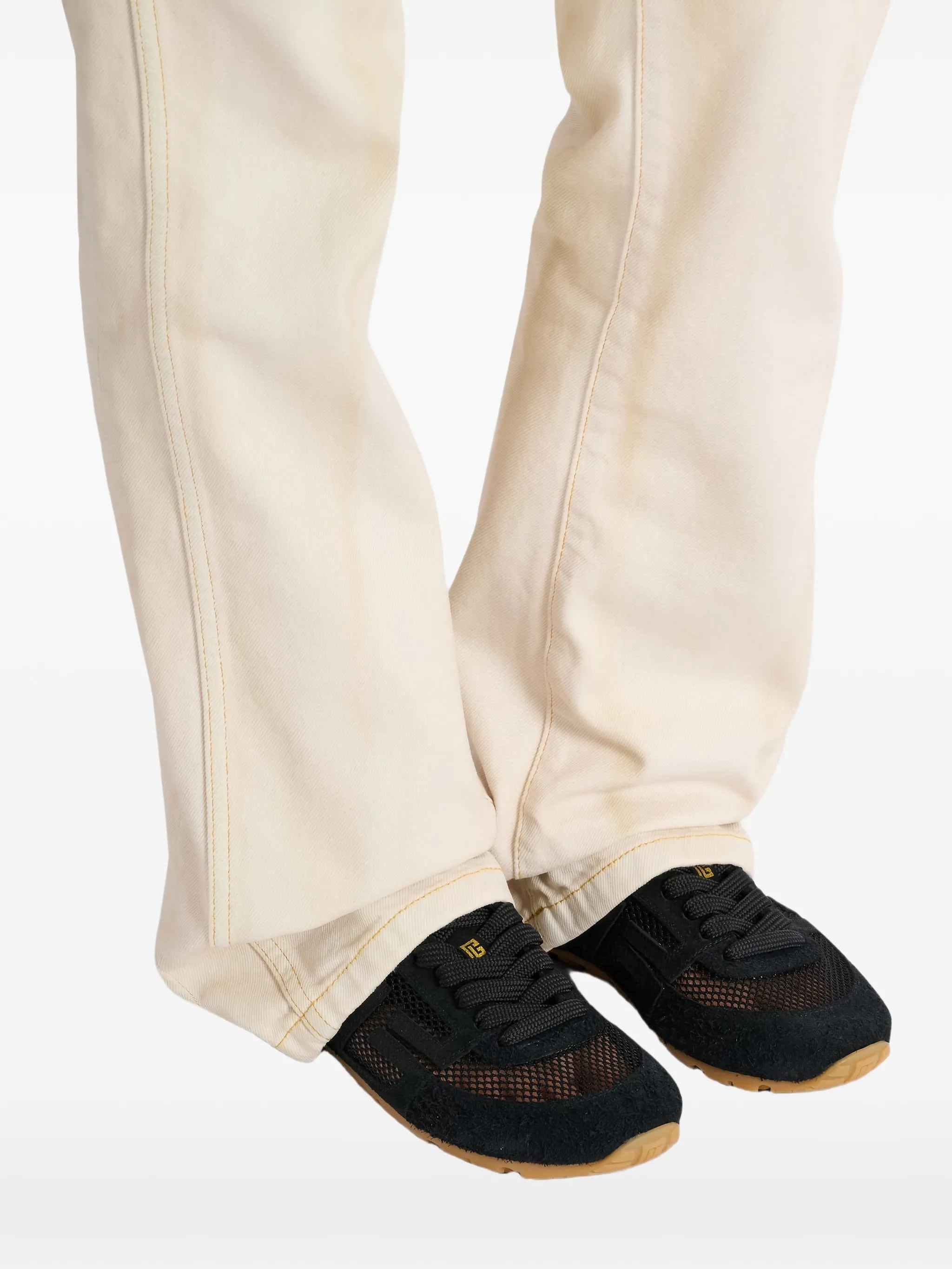 Racer 45 trainers in calfskin, suede and nylon