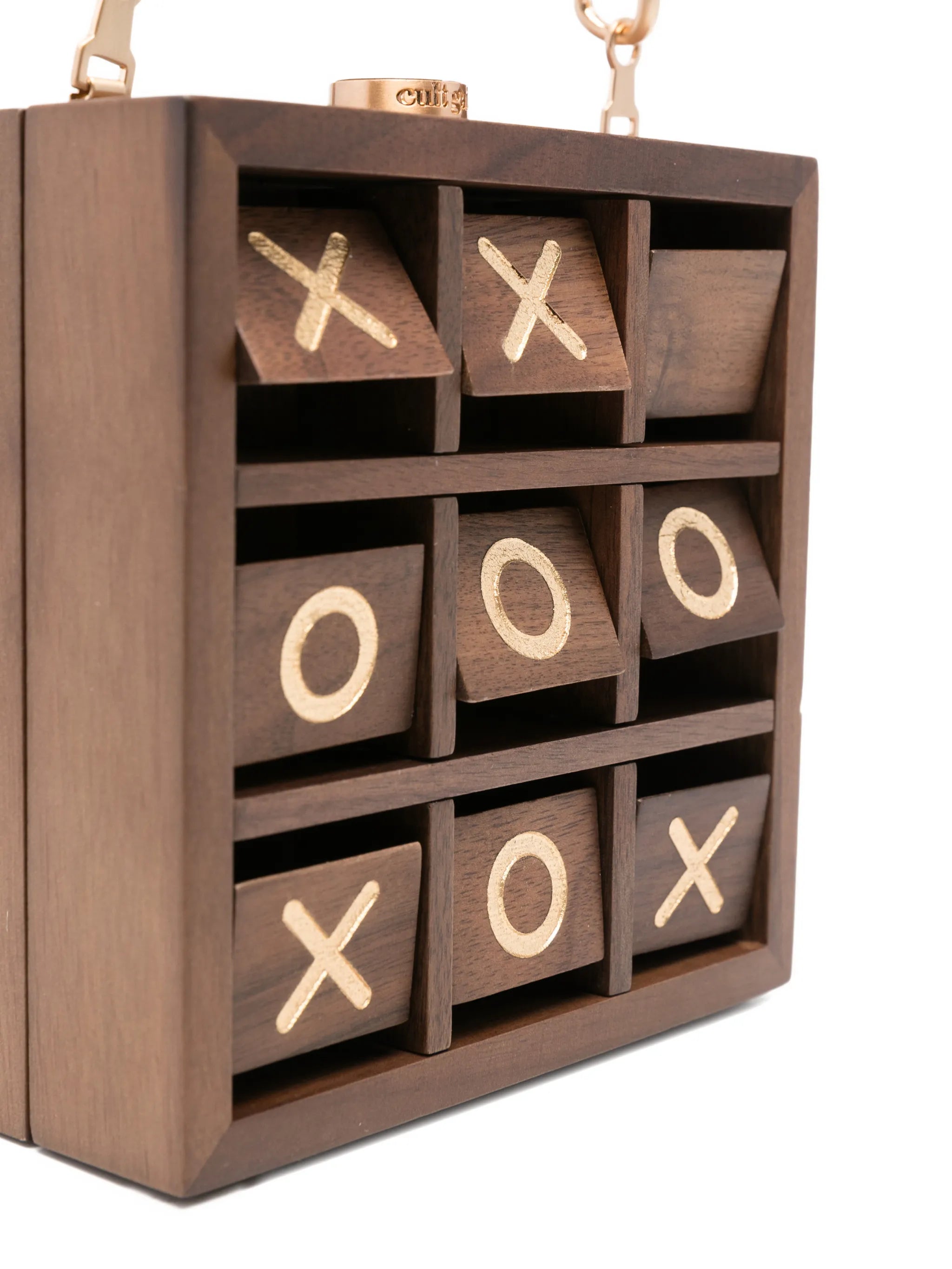 Tic Tac Toe chain clutch bag