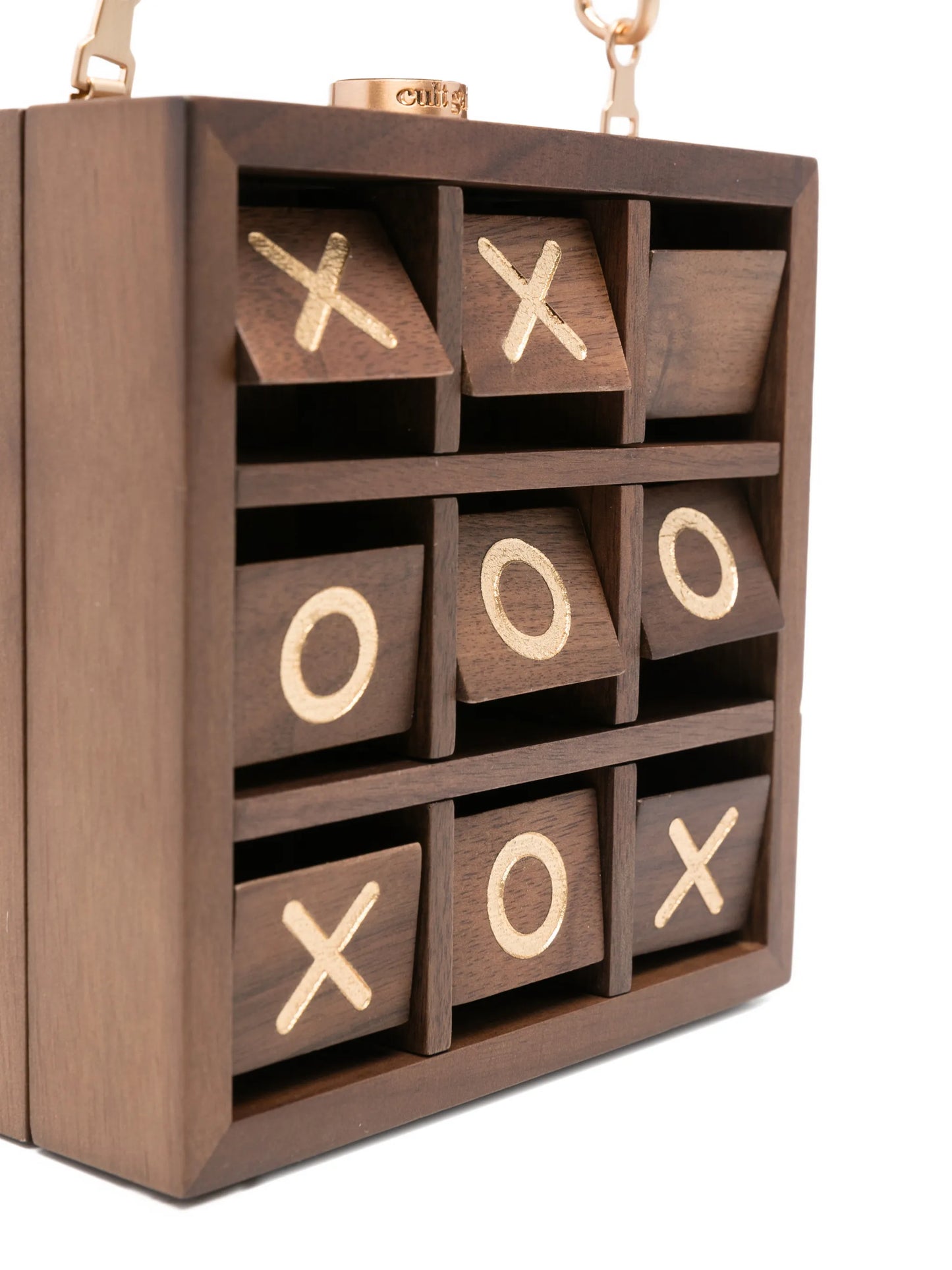 Tic Tac Toe chain clutch bag