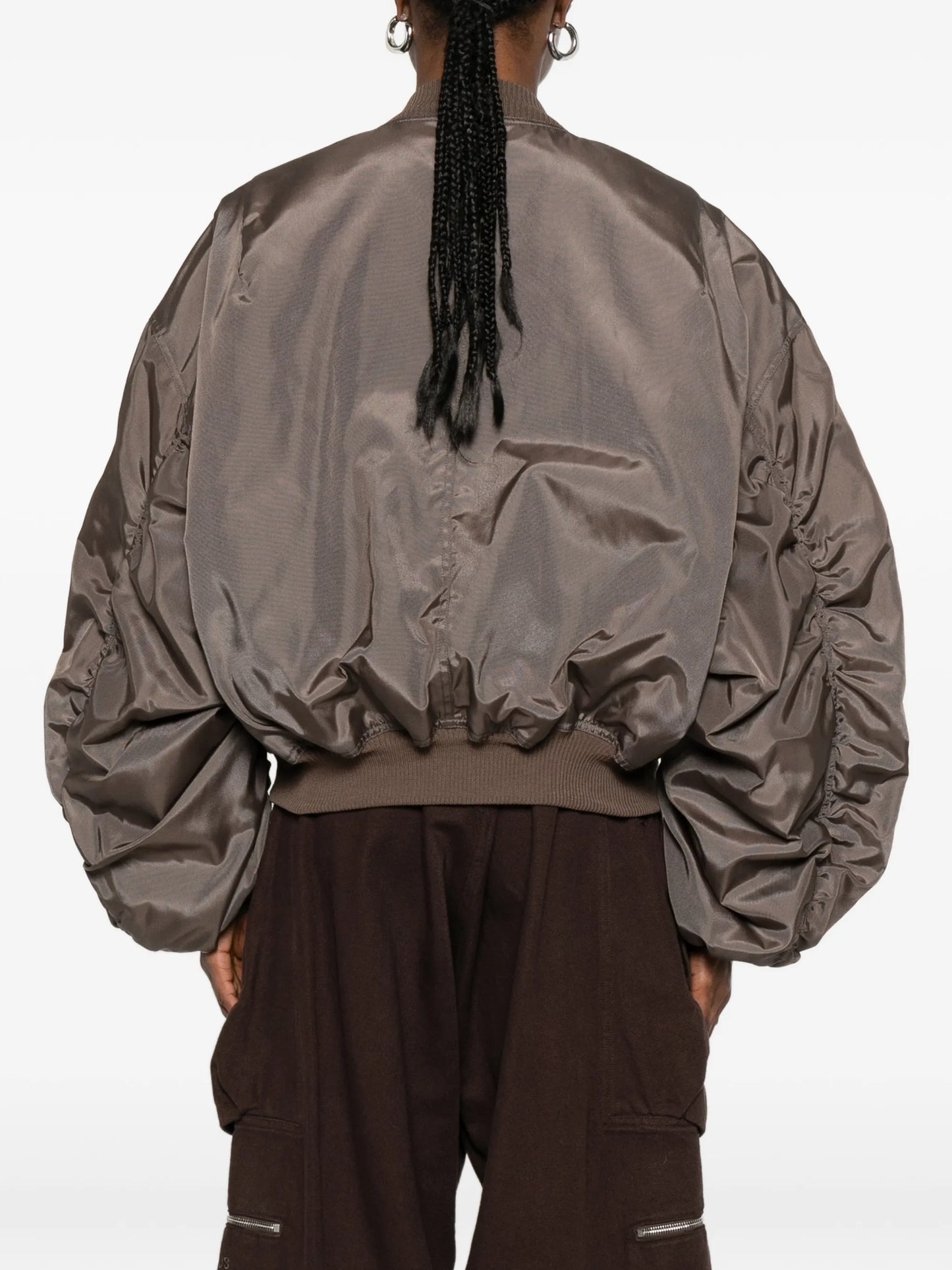 padded zip-up bomber jacket