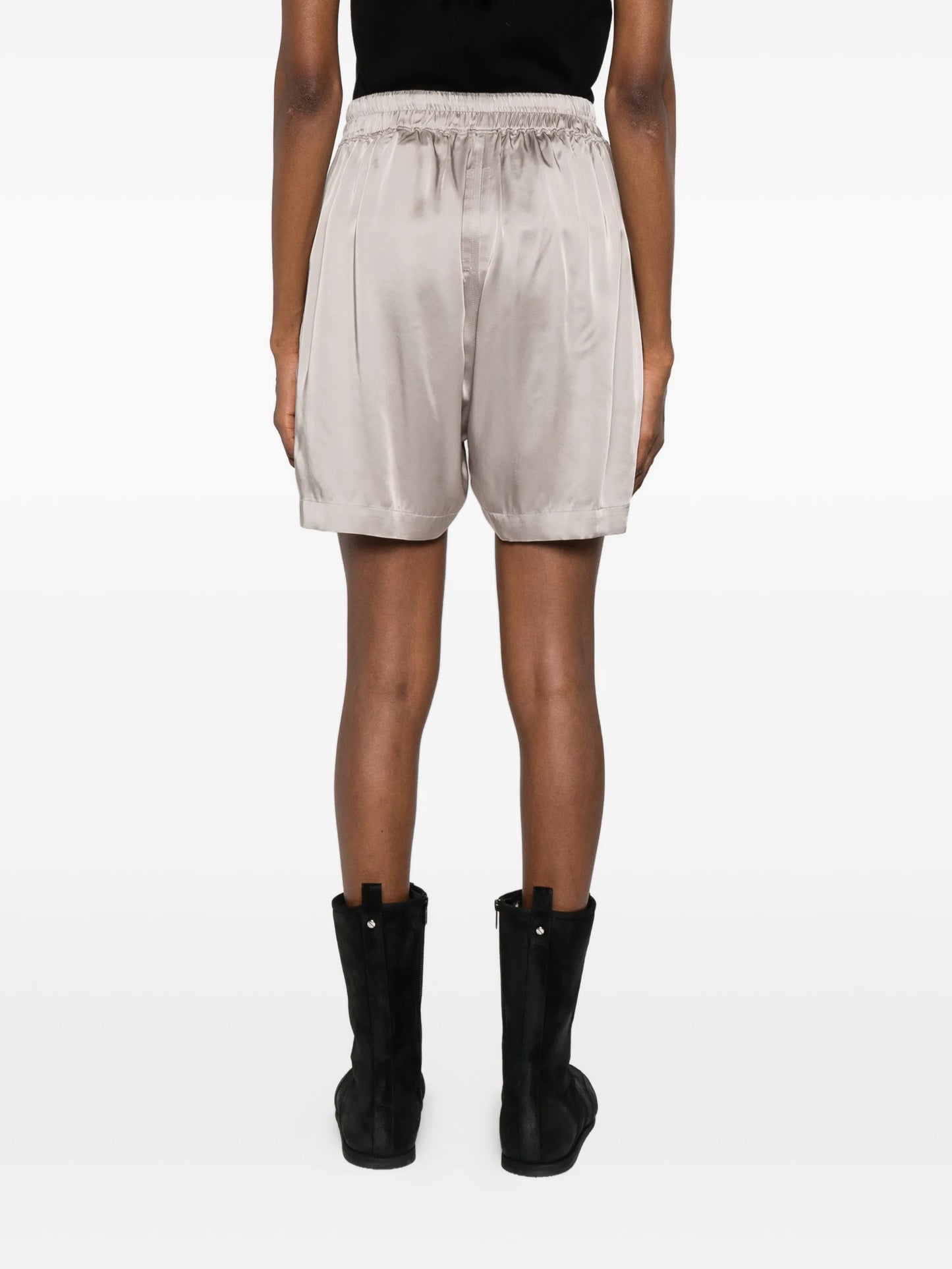pleated drawstring shorts