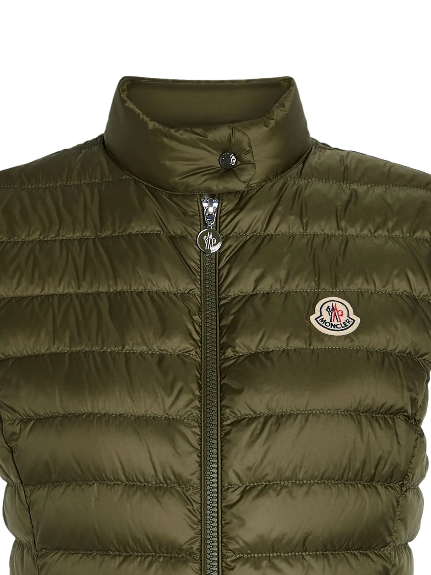 zipped padded waistcoat
