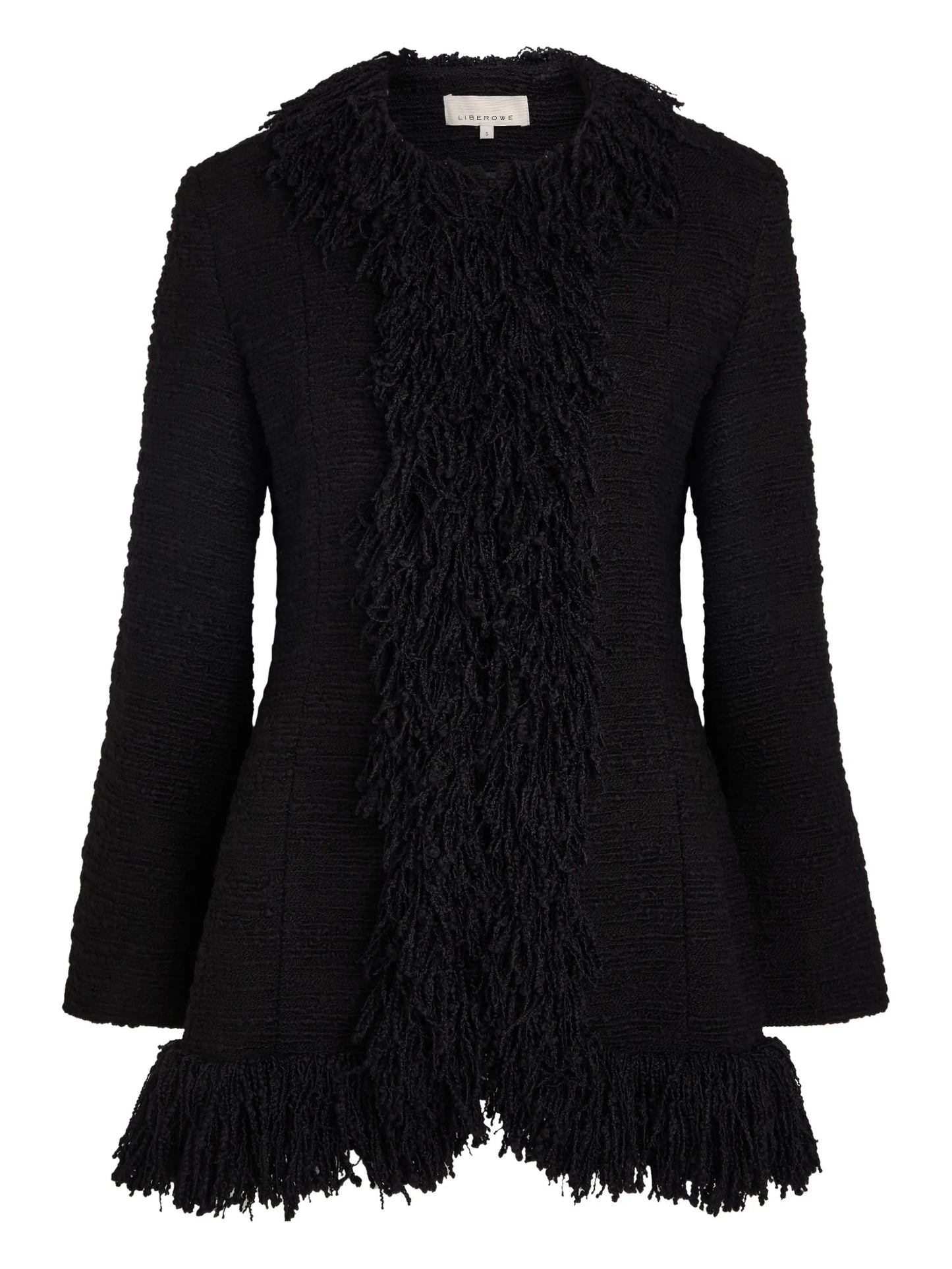 fringed tweed jacket
