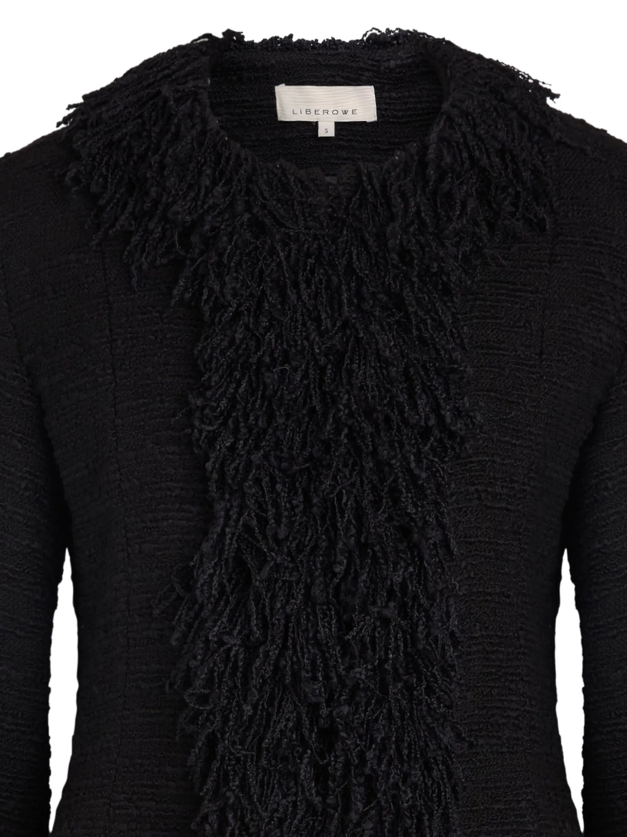 fringed tweed jacket