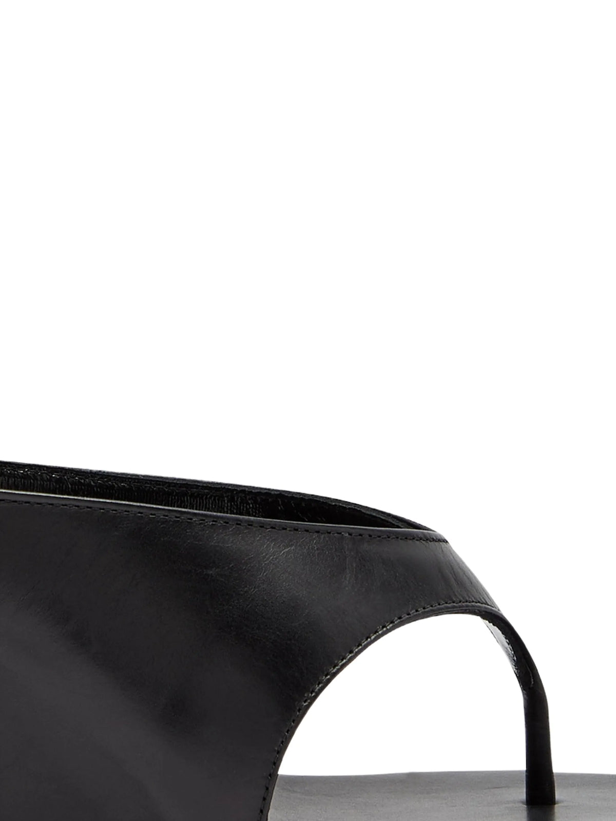 Yaga wedge sandals in black leather