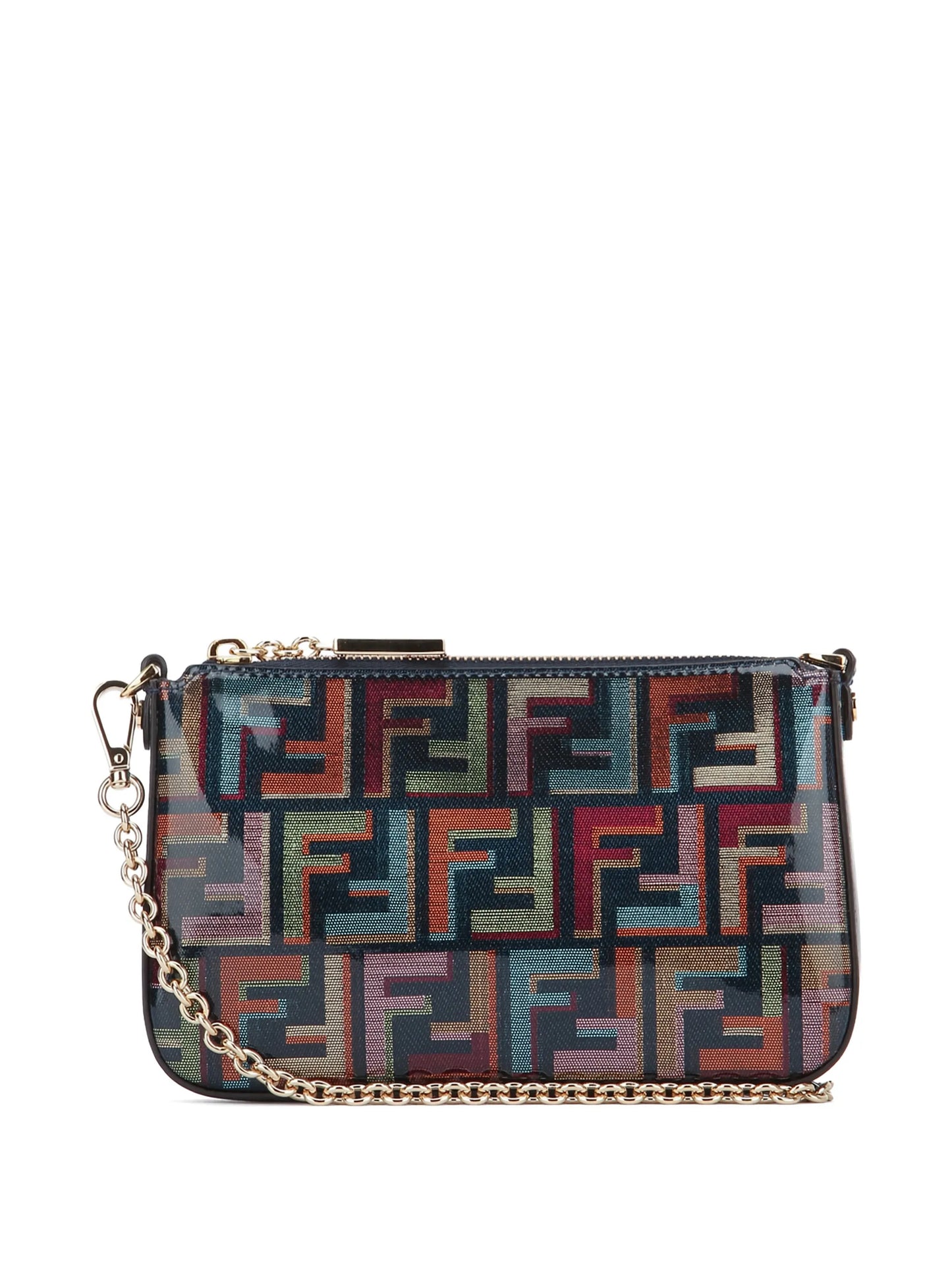 Baguette chain-strap clutch bag