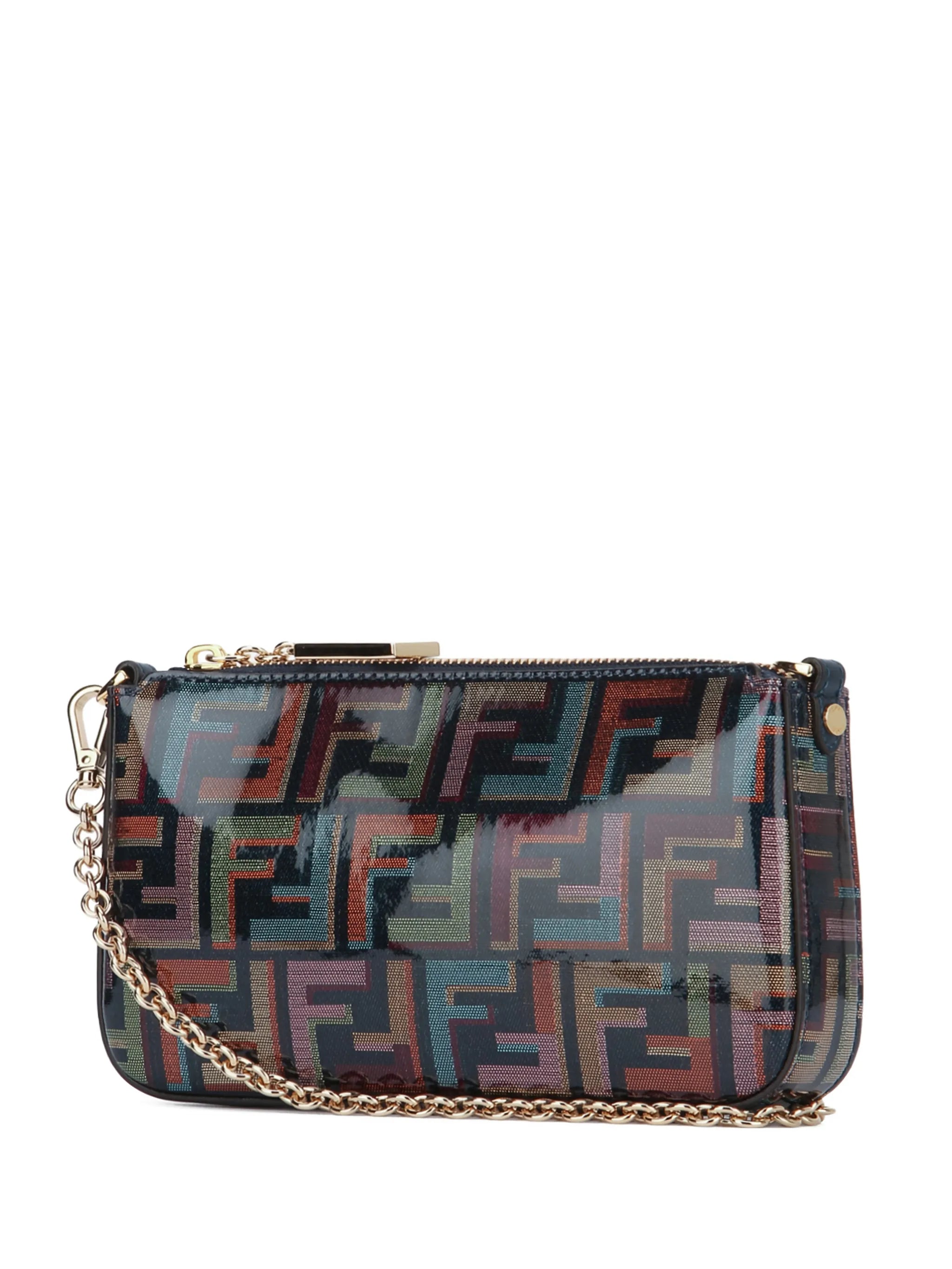 Baguette chain-strap clutch bag