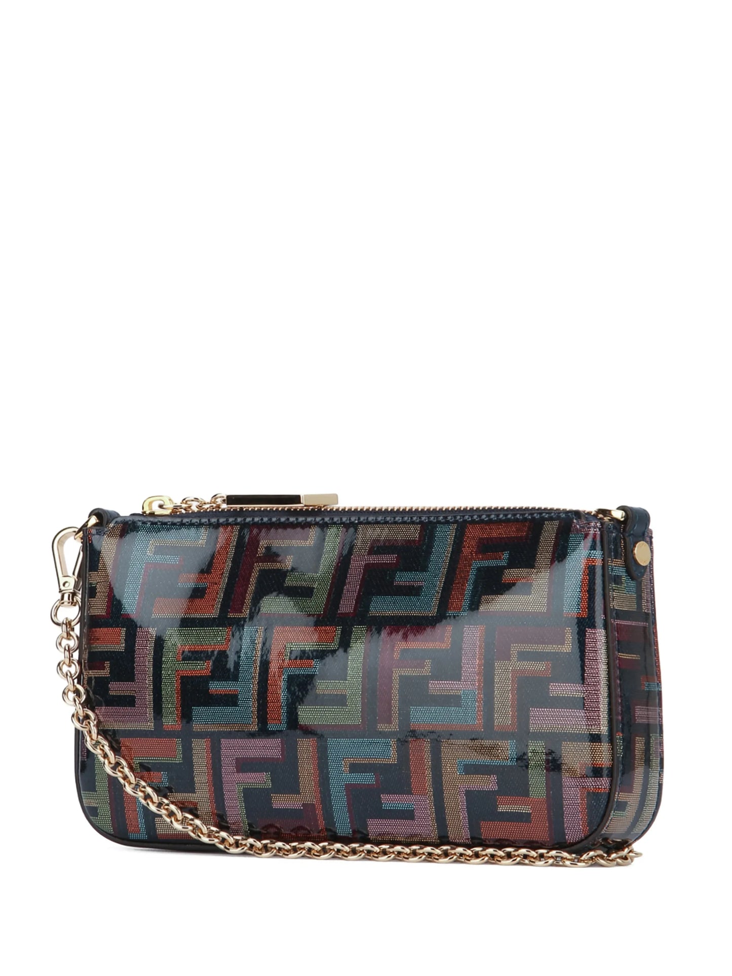 Baguette chain-strap clutch bag
