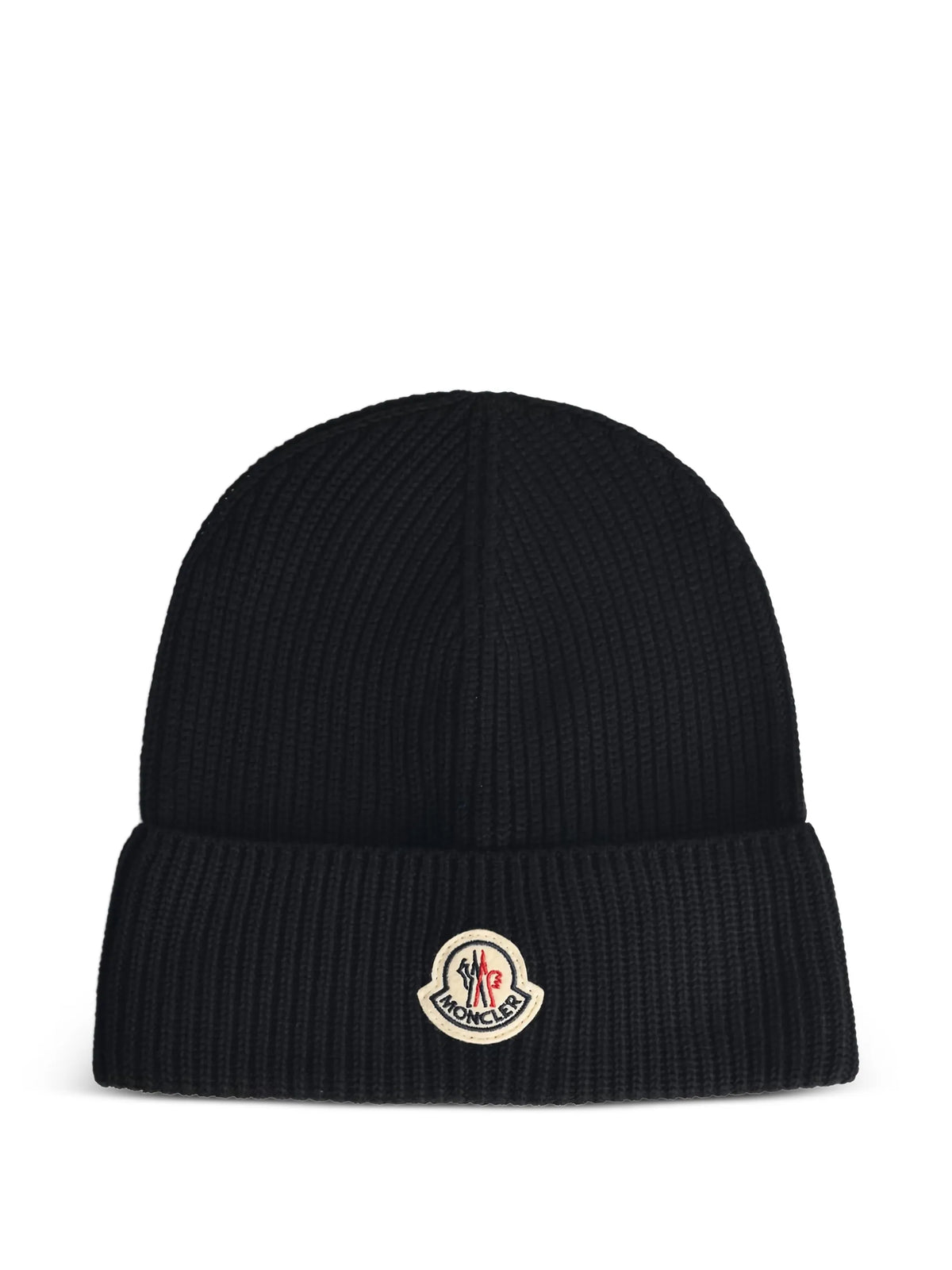 ribbed logo-patch hat