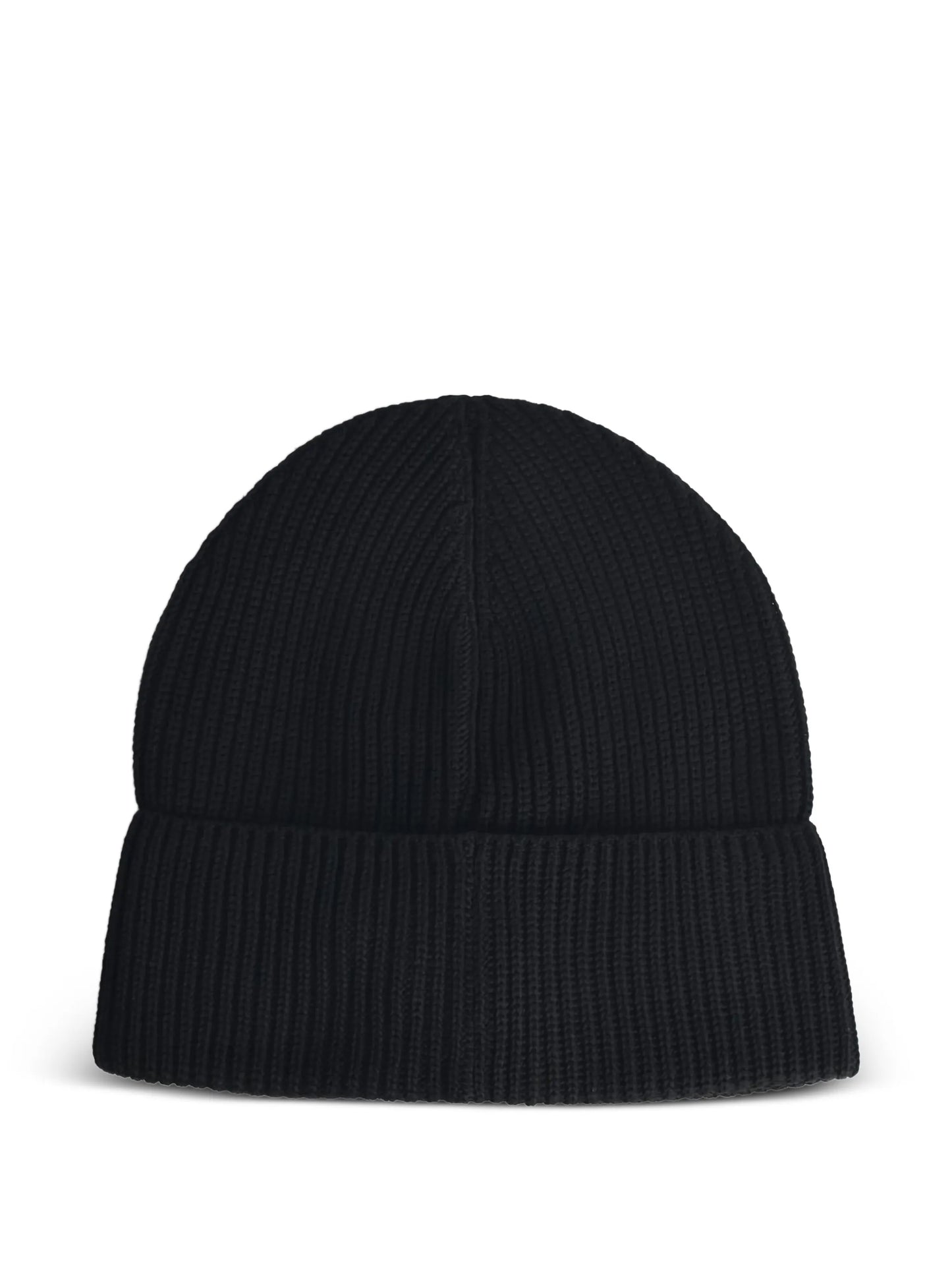 ribbed logo-patch hat