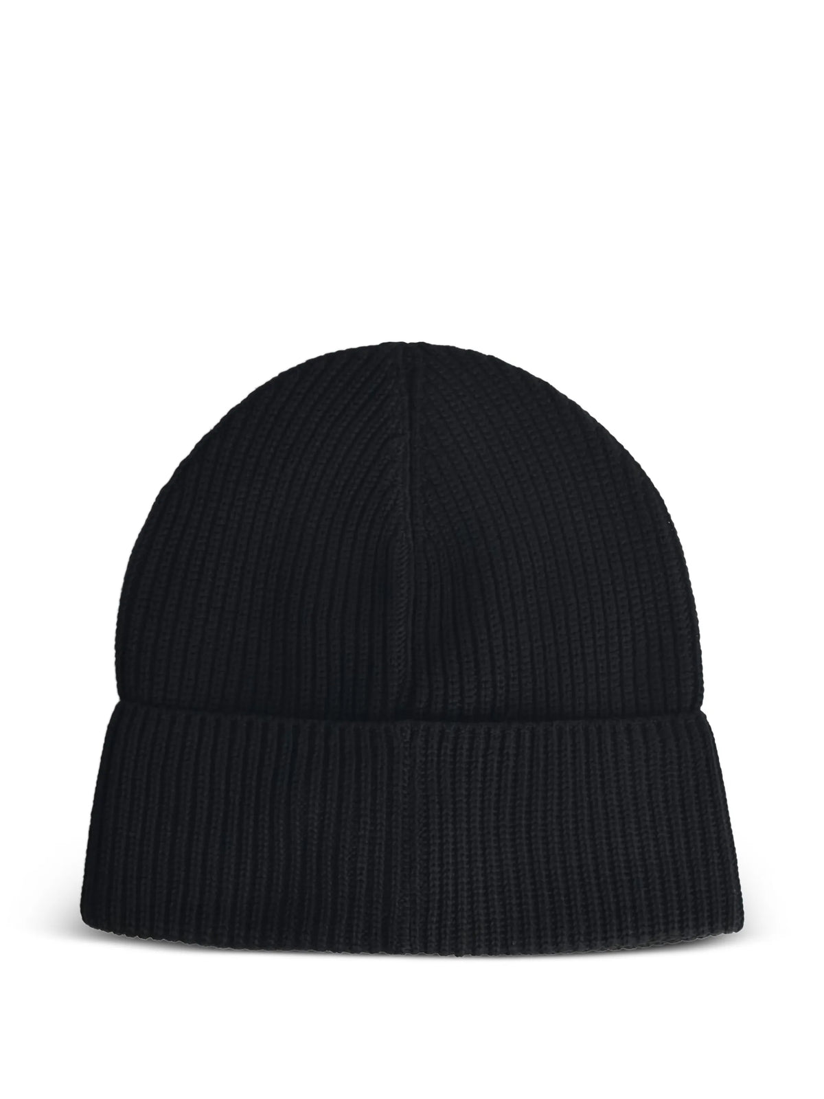 ribbed logo-patch hat