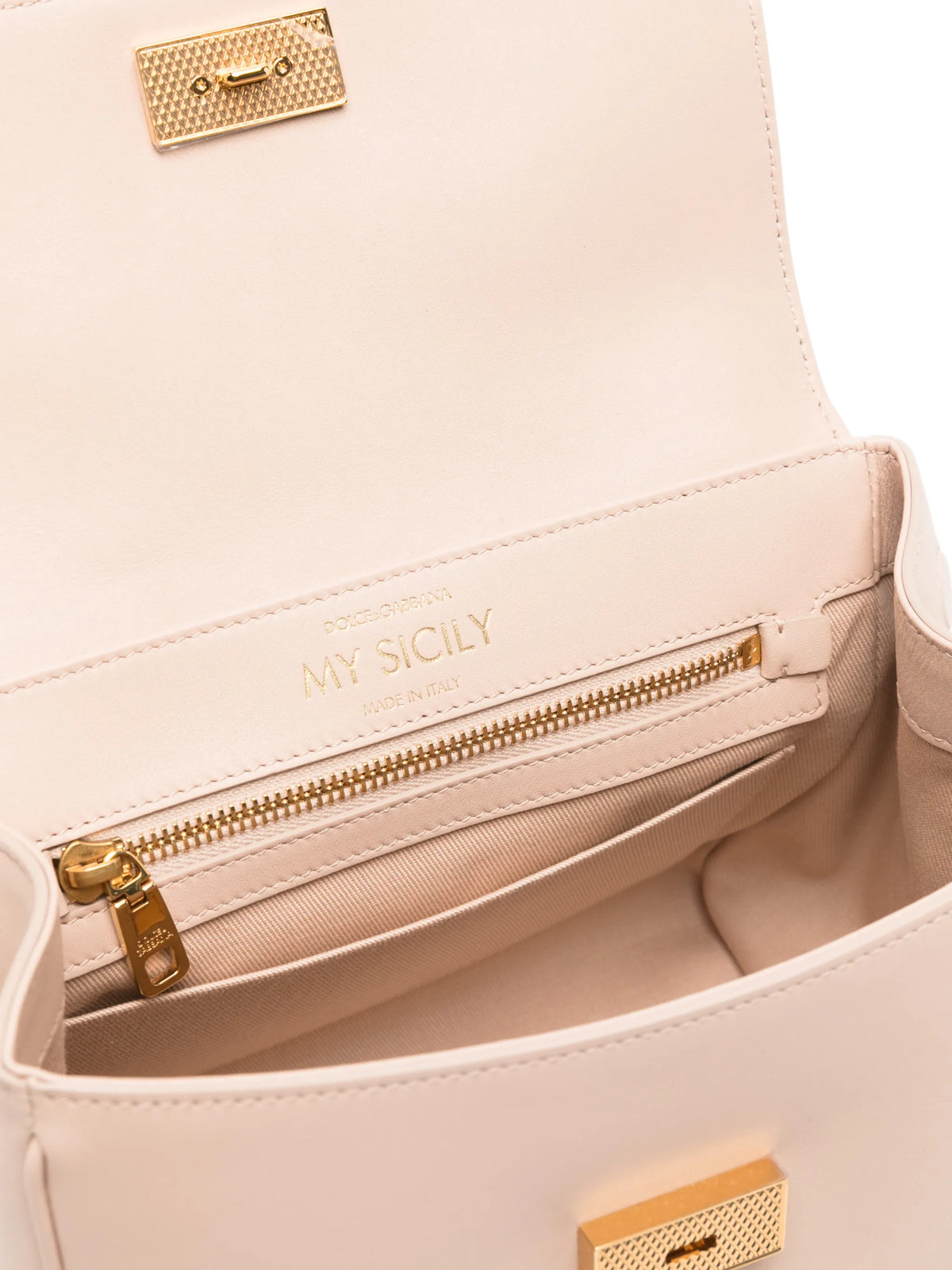 Small My Sicily handbag in plongé calfskin