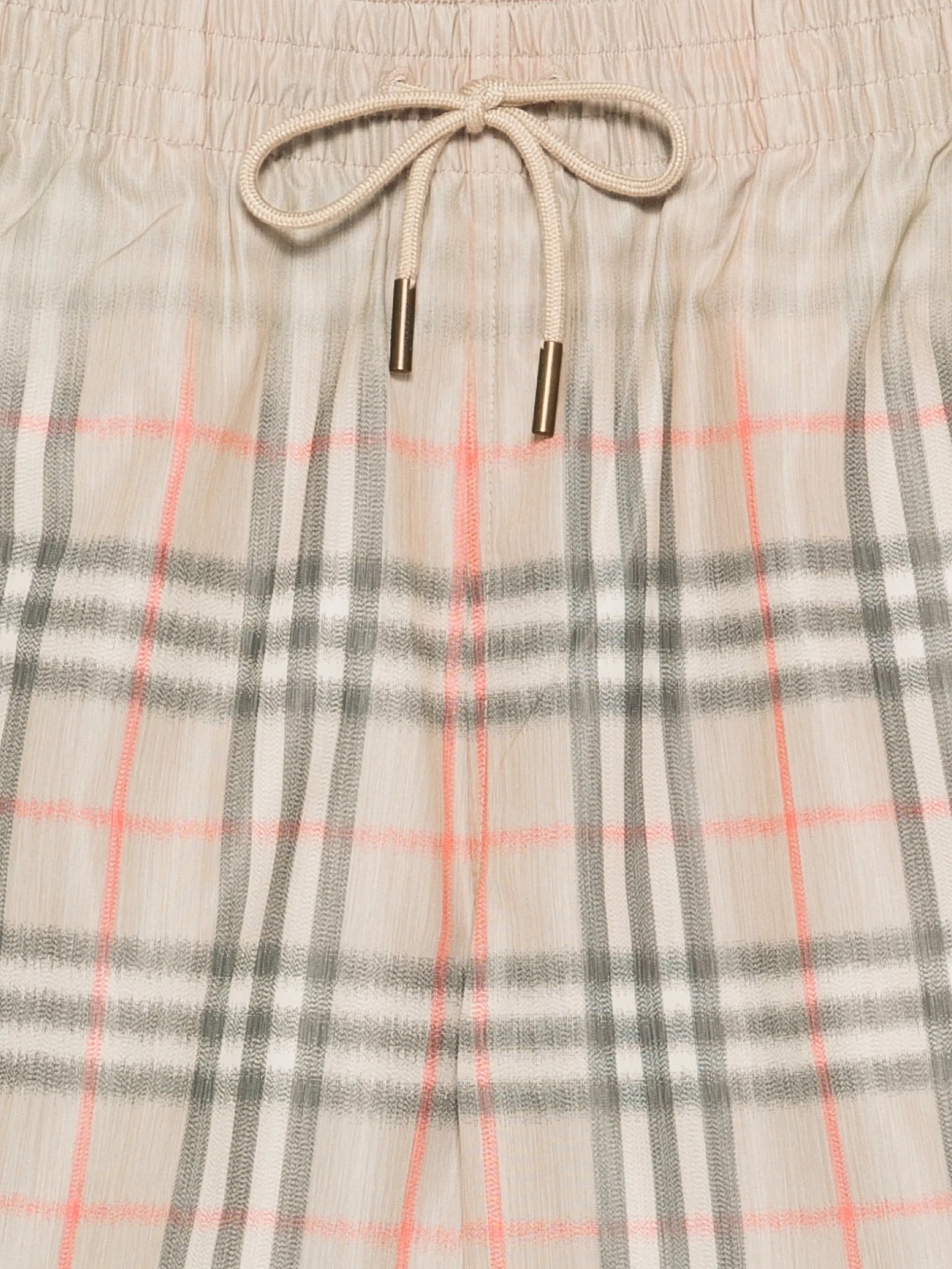 faded checked swim shorts