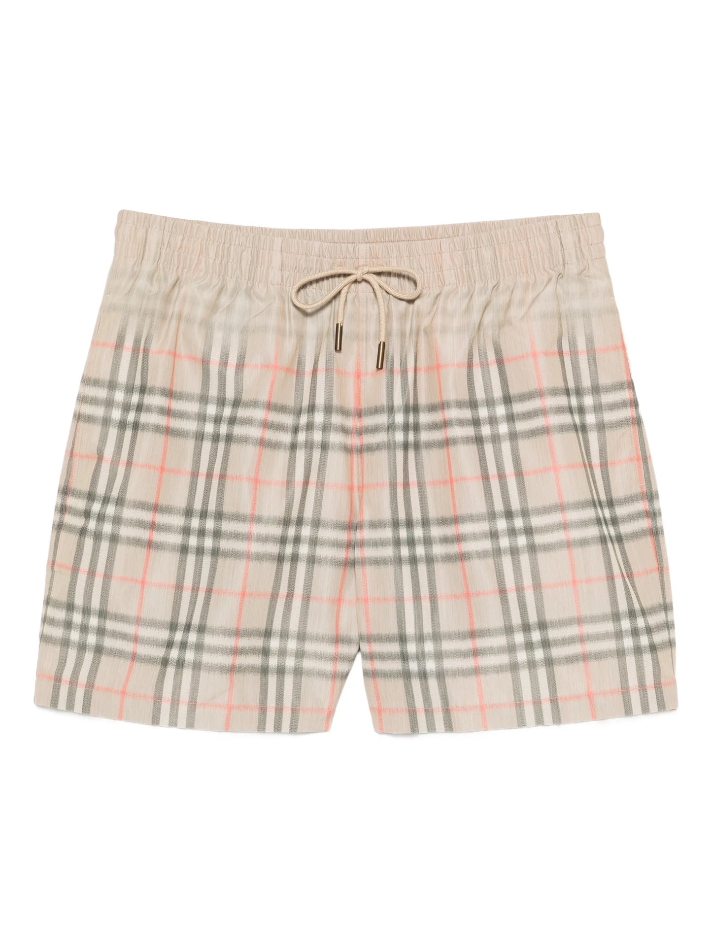faded checked swim shorts