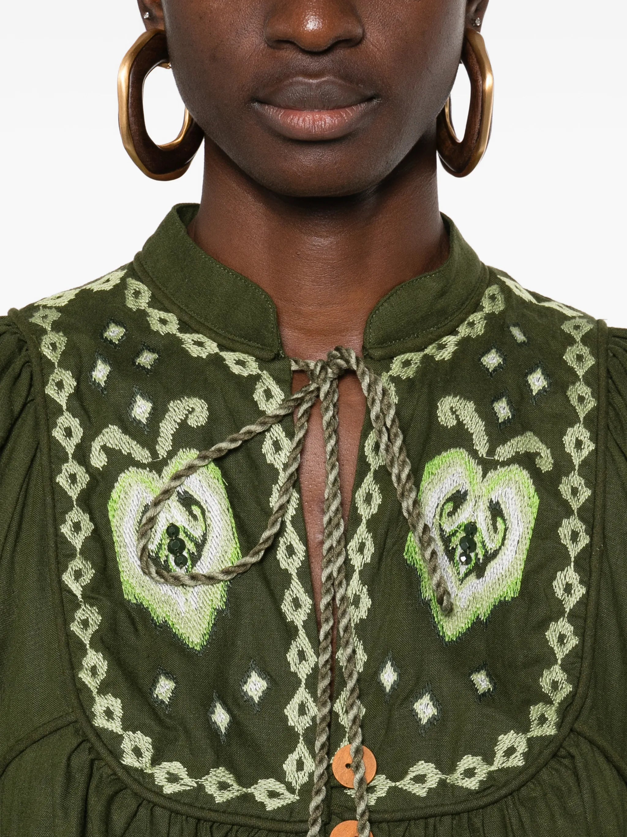embroidered tassel shirt