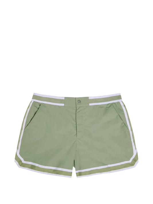 Baller striped swim shorts