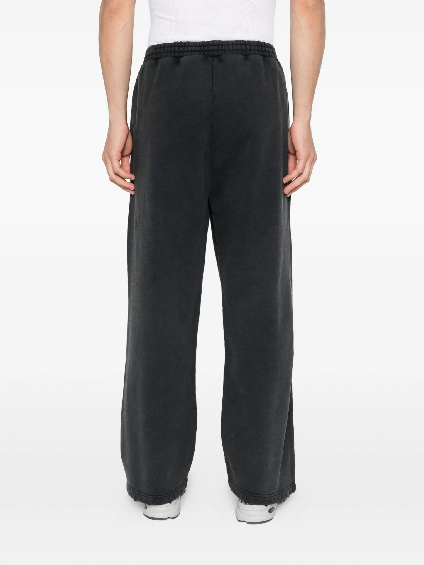 masking-tape track pants