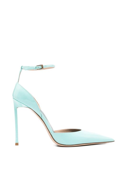 ankle-strap leather pumps