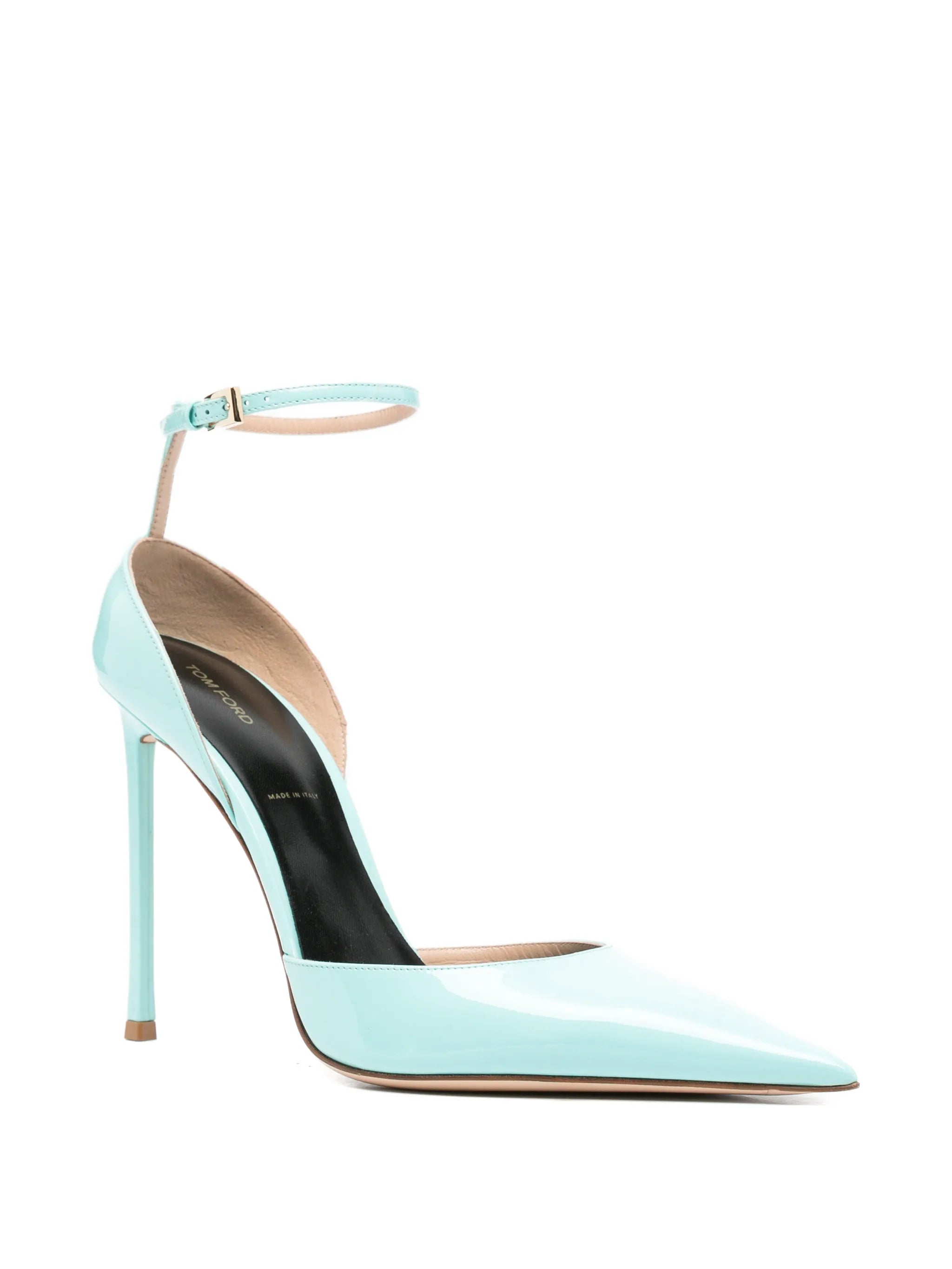 ankle-strap leather pumps
