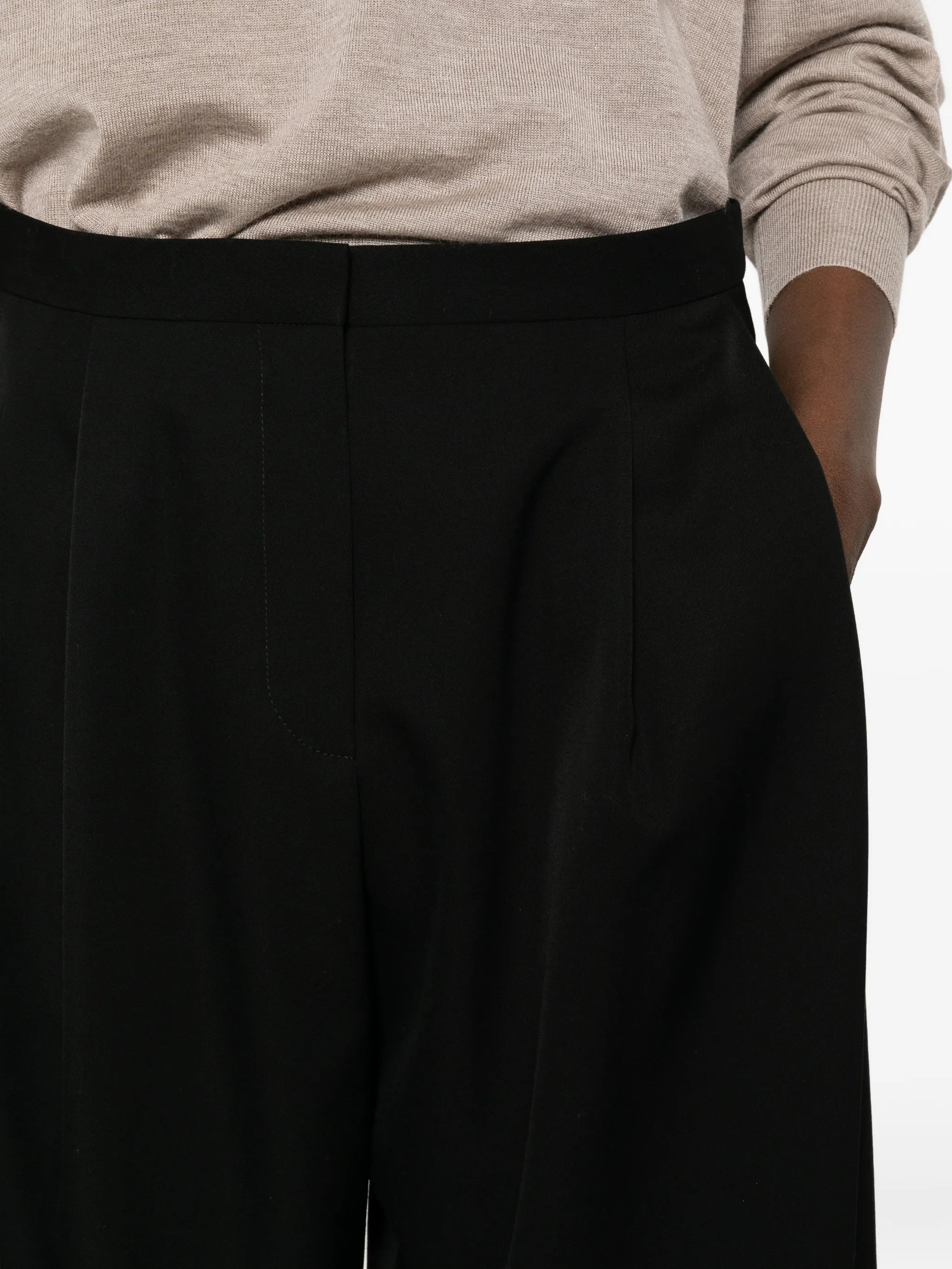 Kalyan pleated tailored shorts
