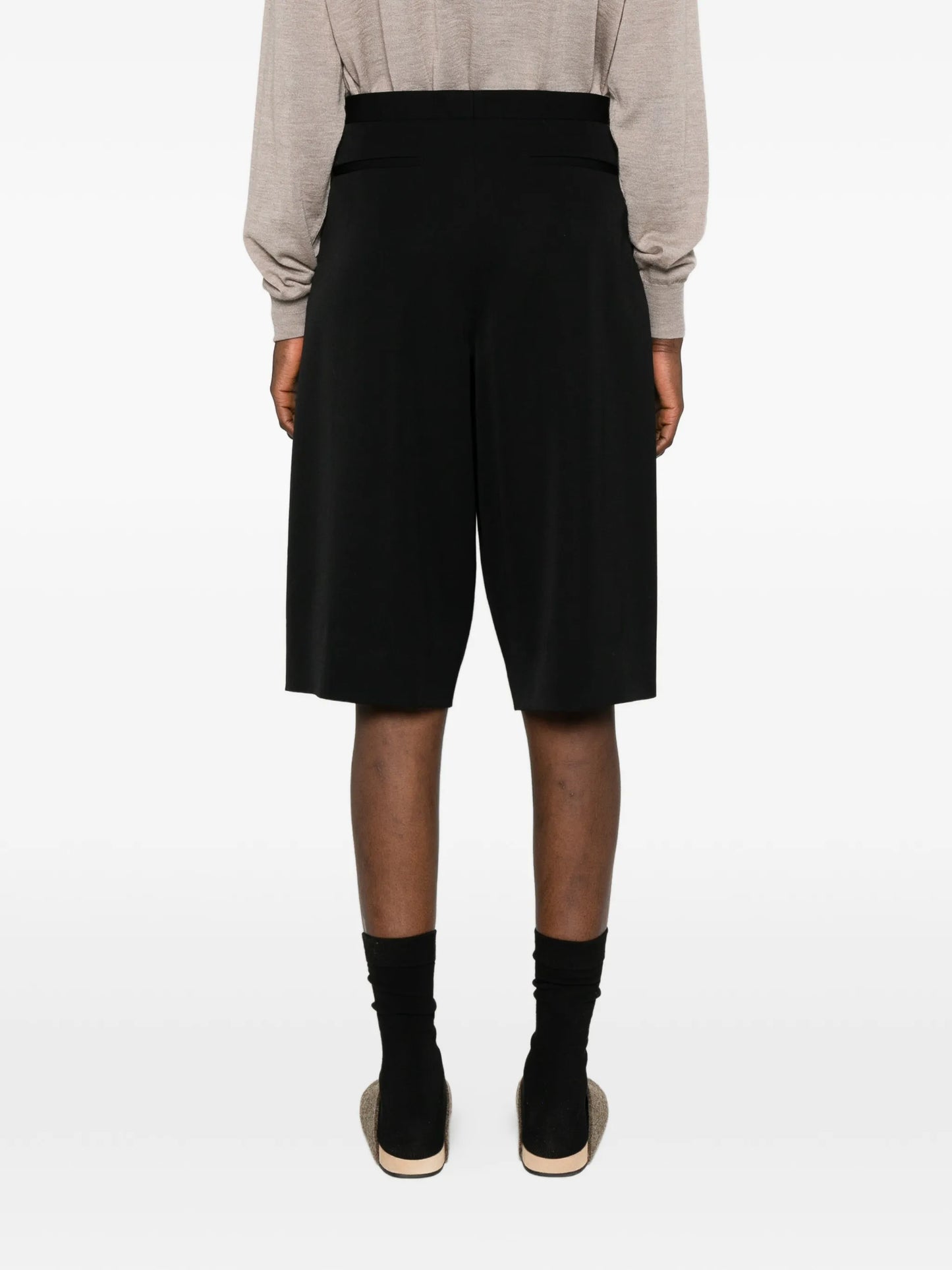 Kalyan pleated tailored shorts