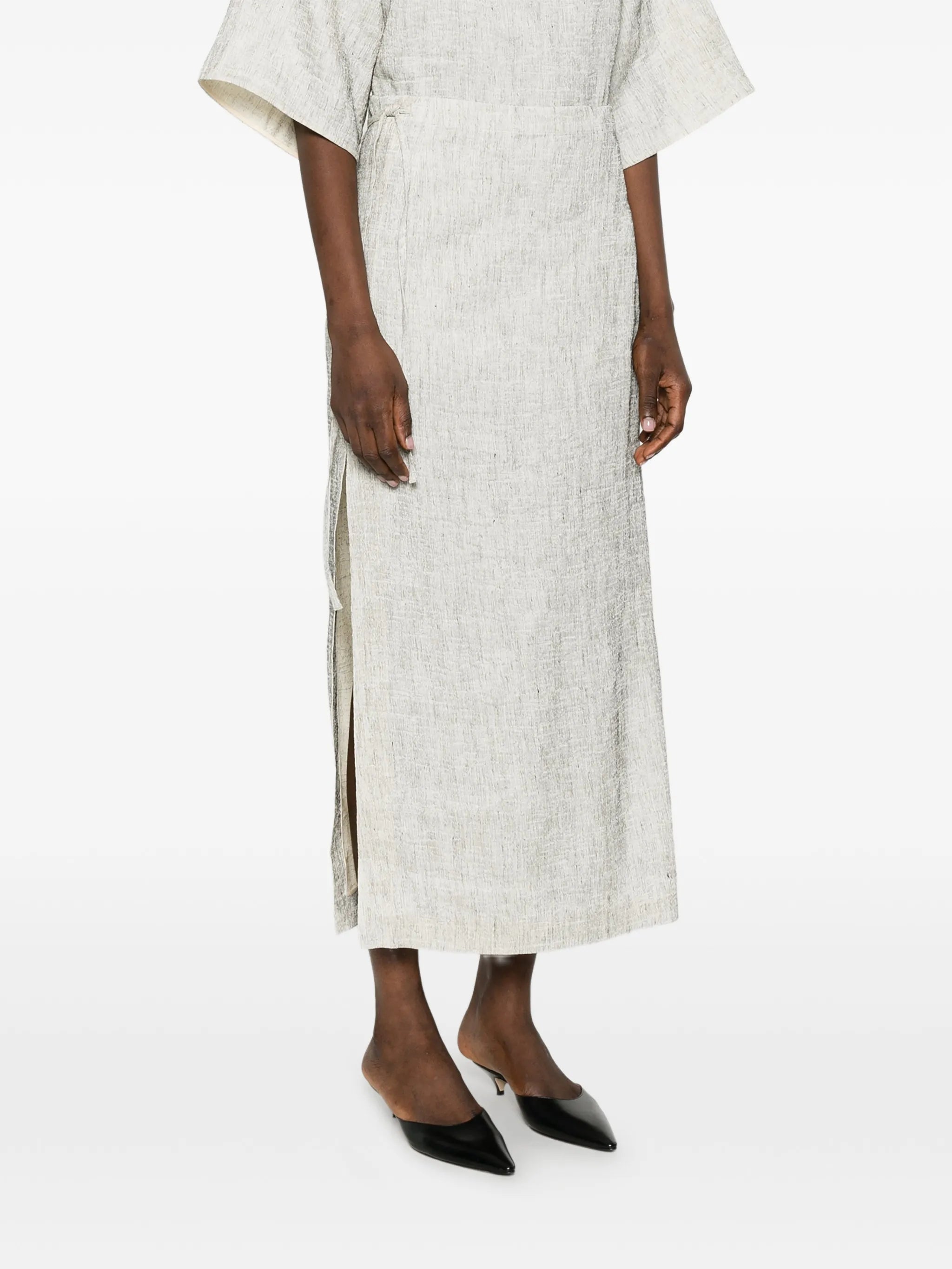 tie-waist skirt