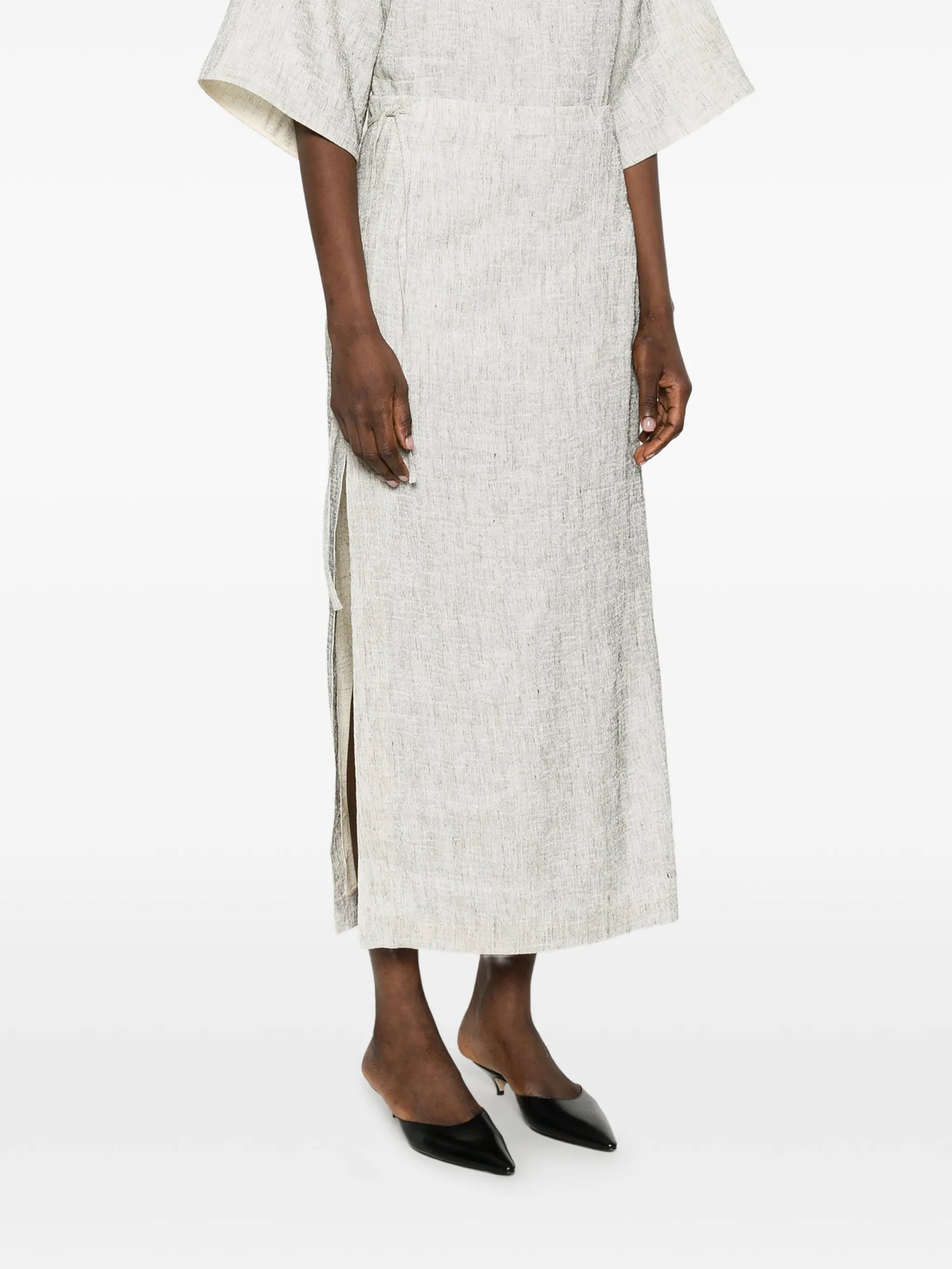 tie-waist skirt
