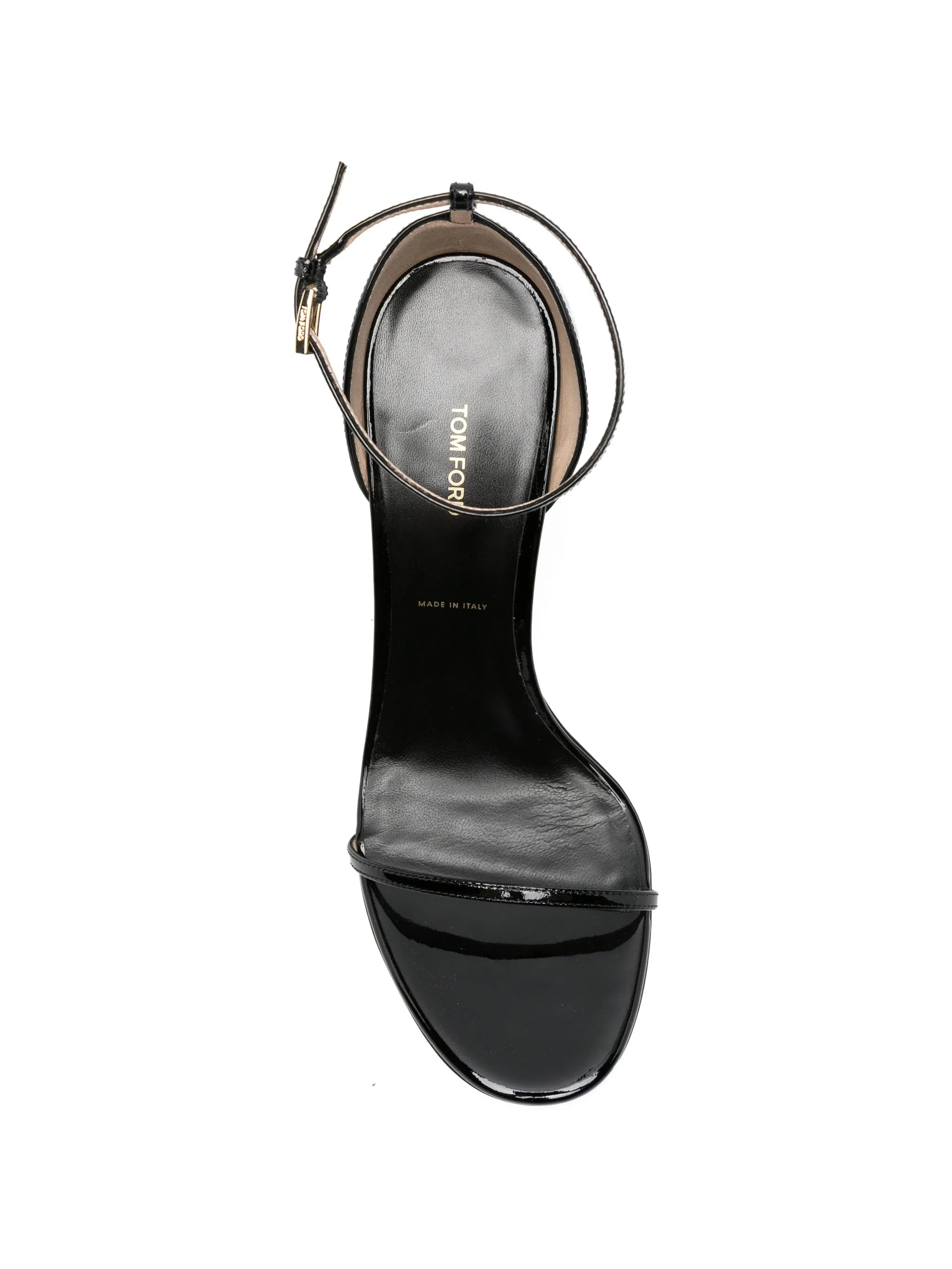 patent leather Vertigo ankle strap sandals