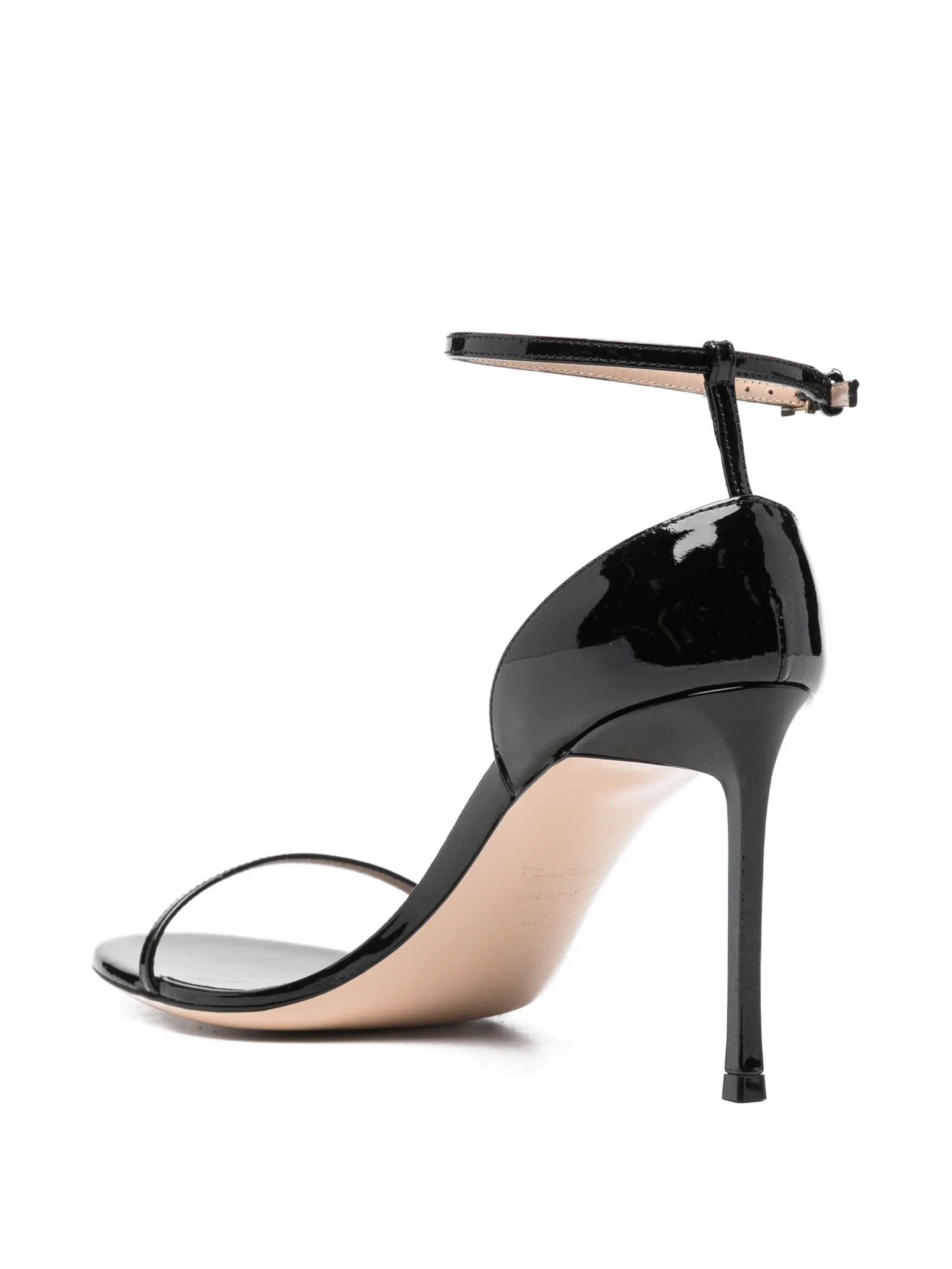 patent leather Vertigo ankle strap sandals