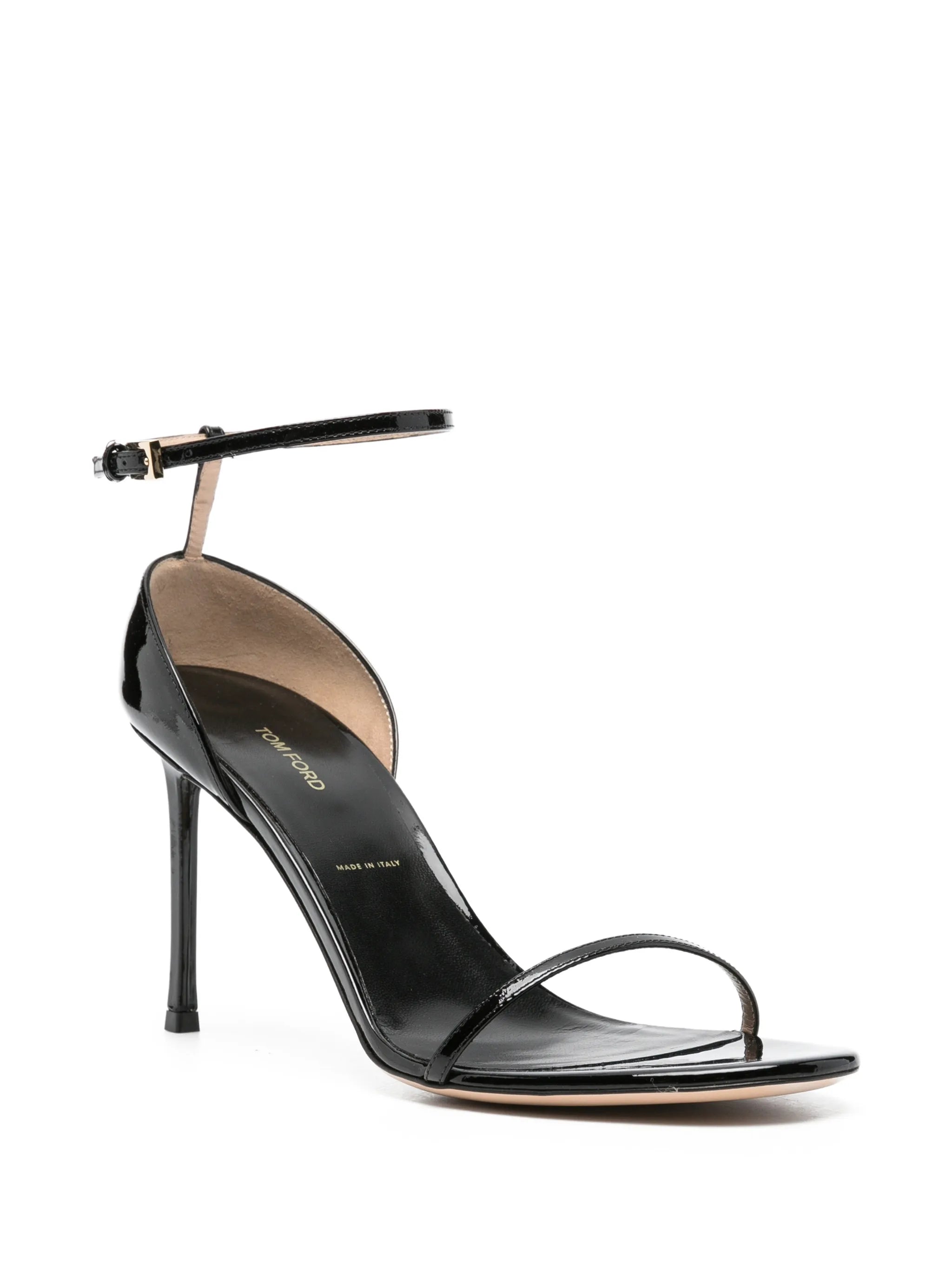 patent leather Vertigo ankle strap sandals