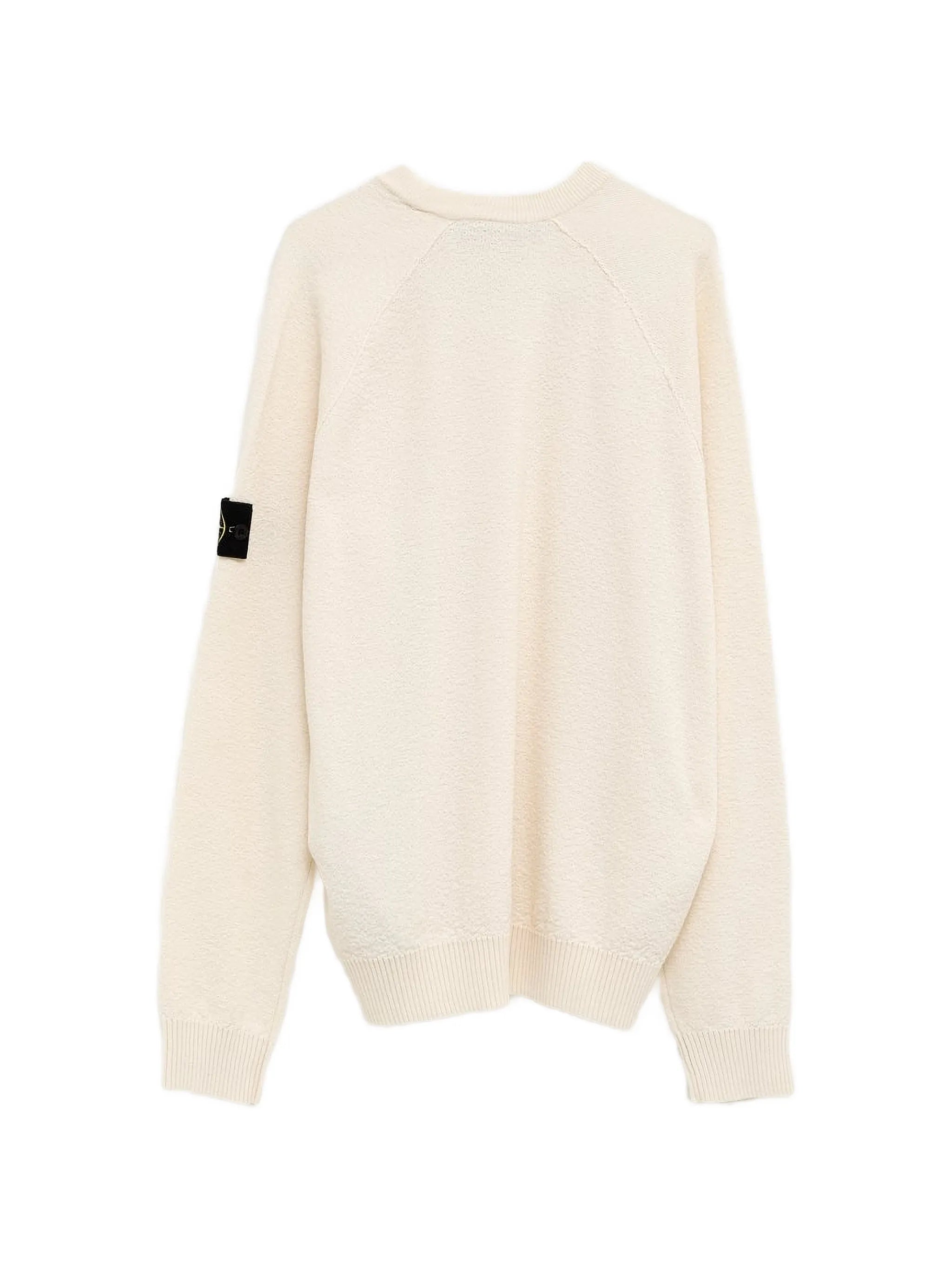 texture patch-detail sweater