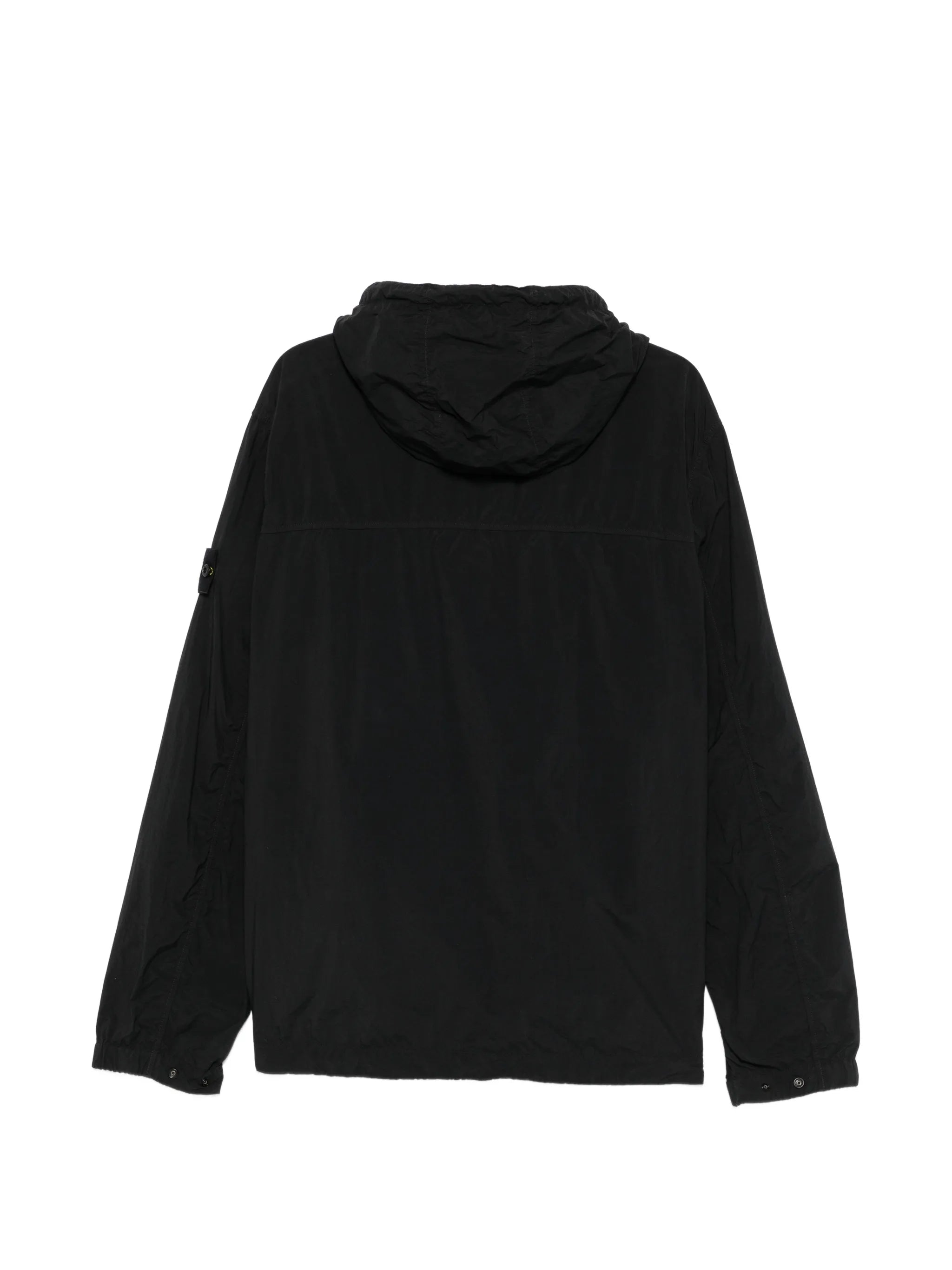 logo-patch hooded jacket