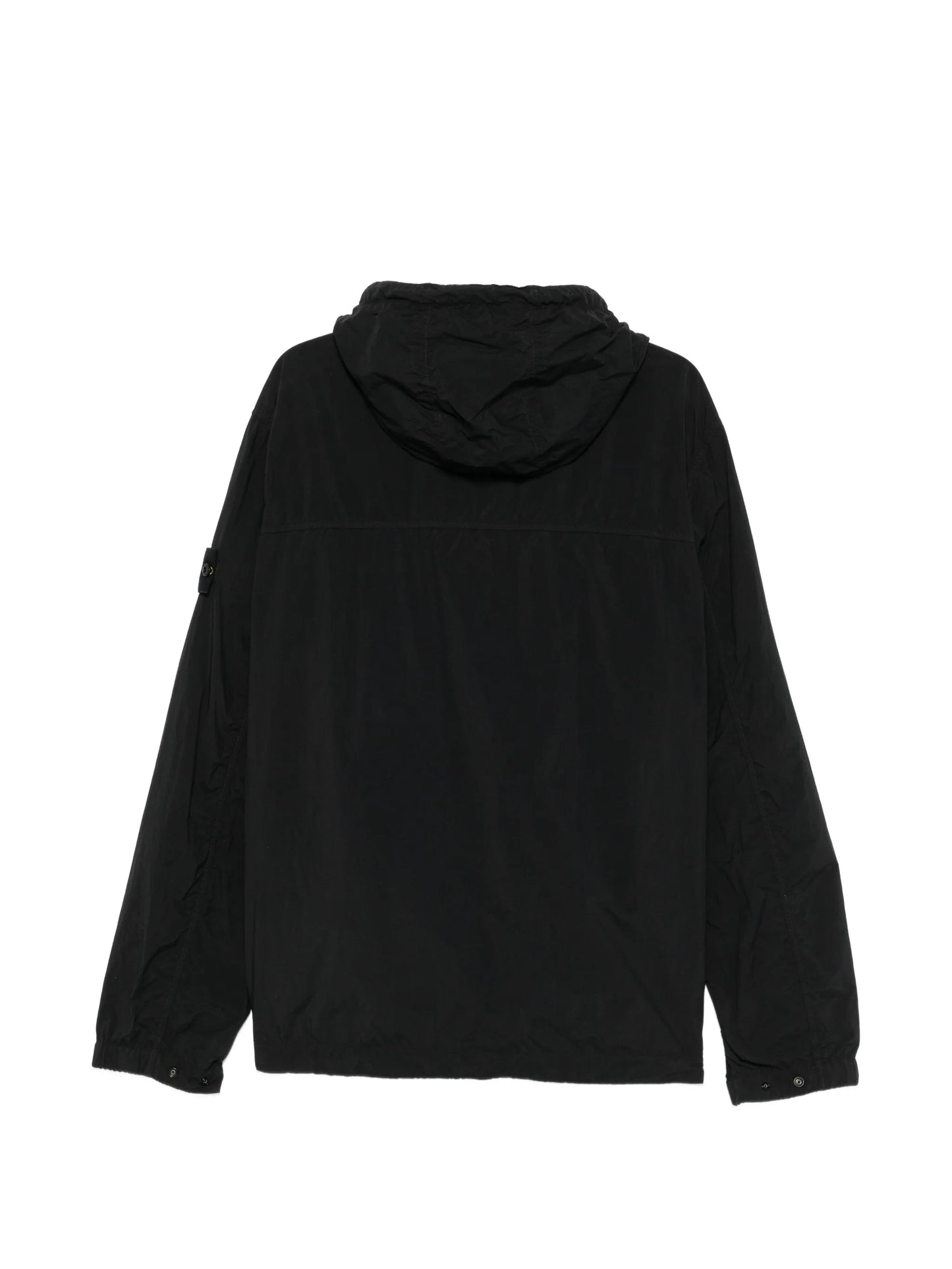 logo-patch hooded jacket