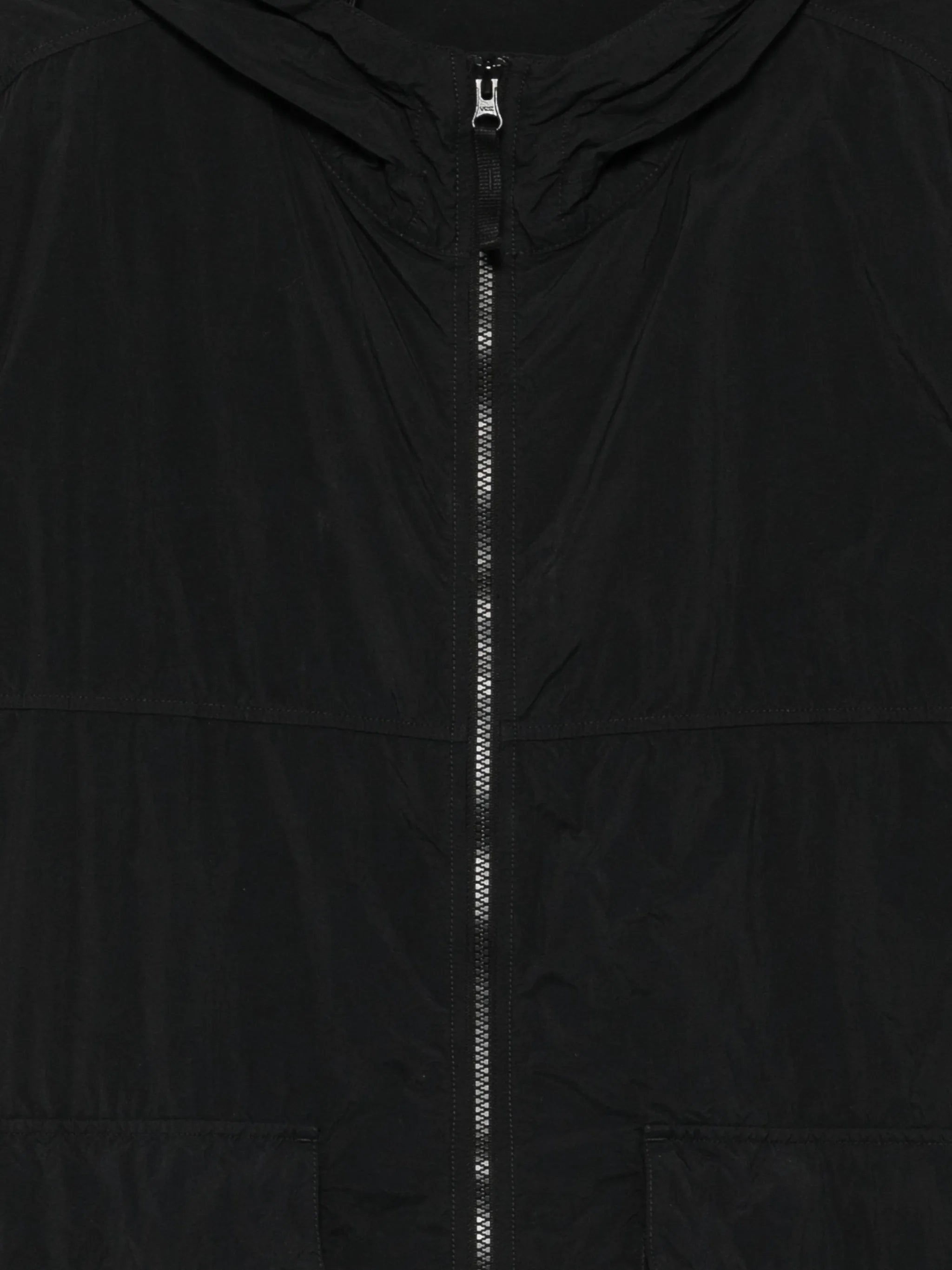 logo-patch hooded jacket