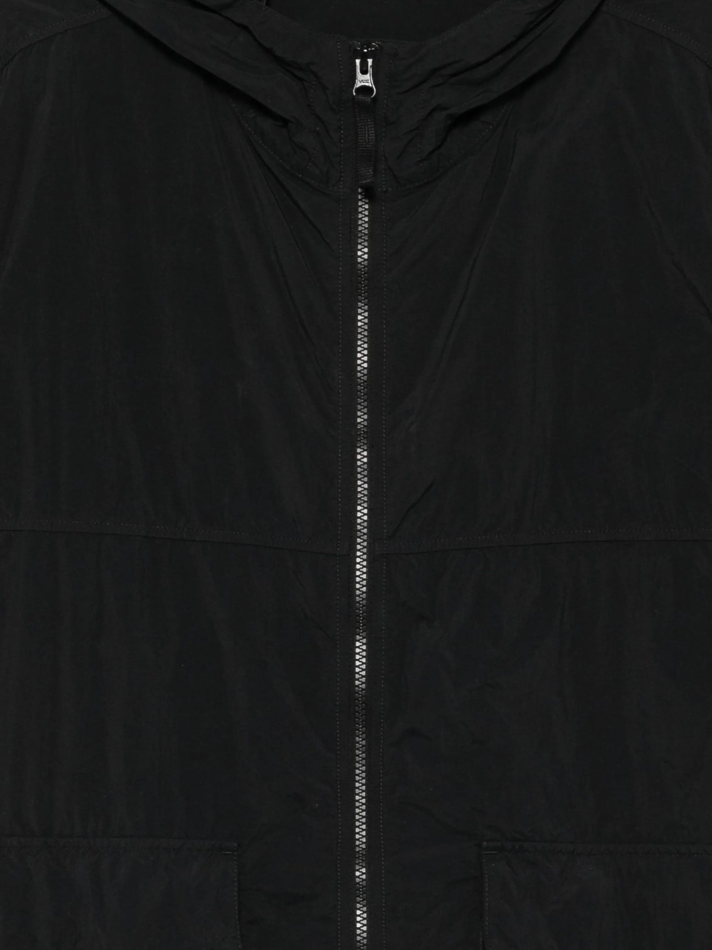 logo-patch hooded jacket