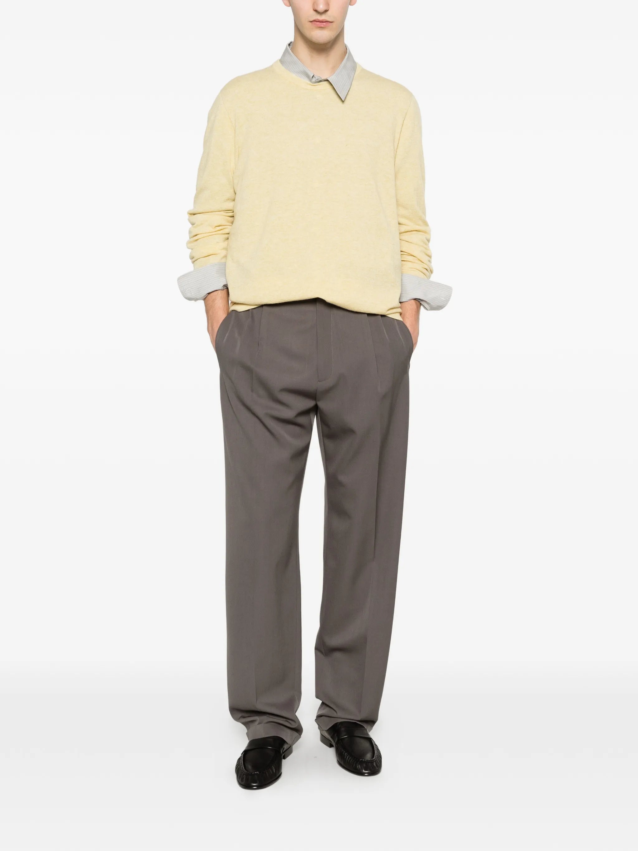 CASAS TOP GOAT CASHMERE SWEATER YELLOW