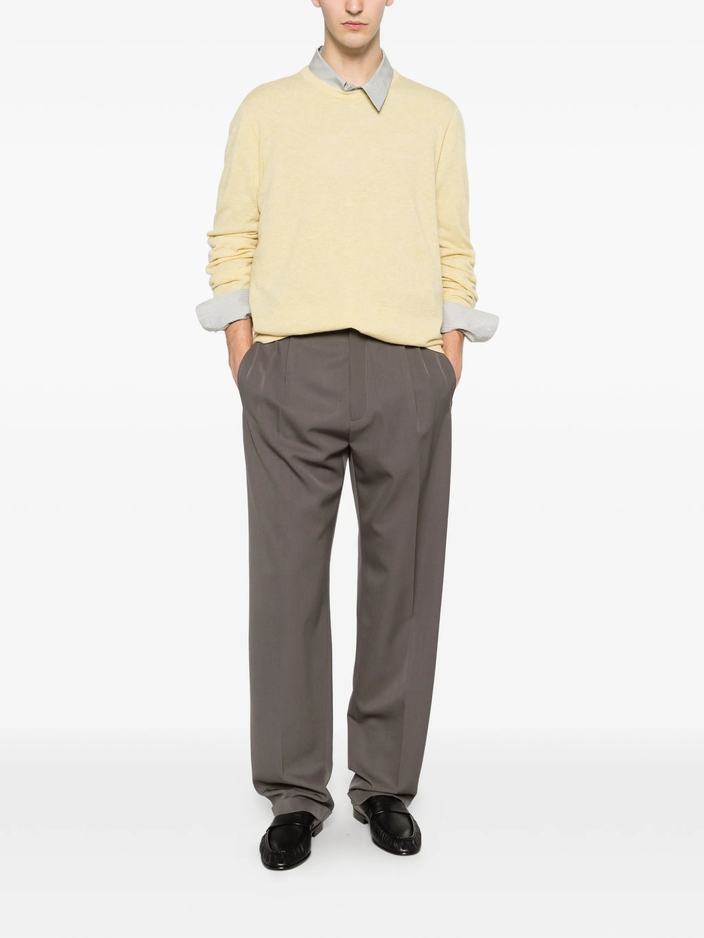 CASAS TOP GOAT CASHMERE SWEATER YELLOW