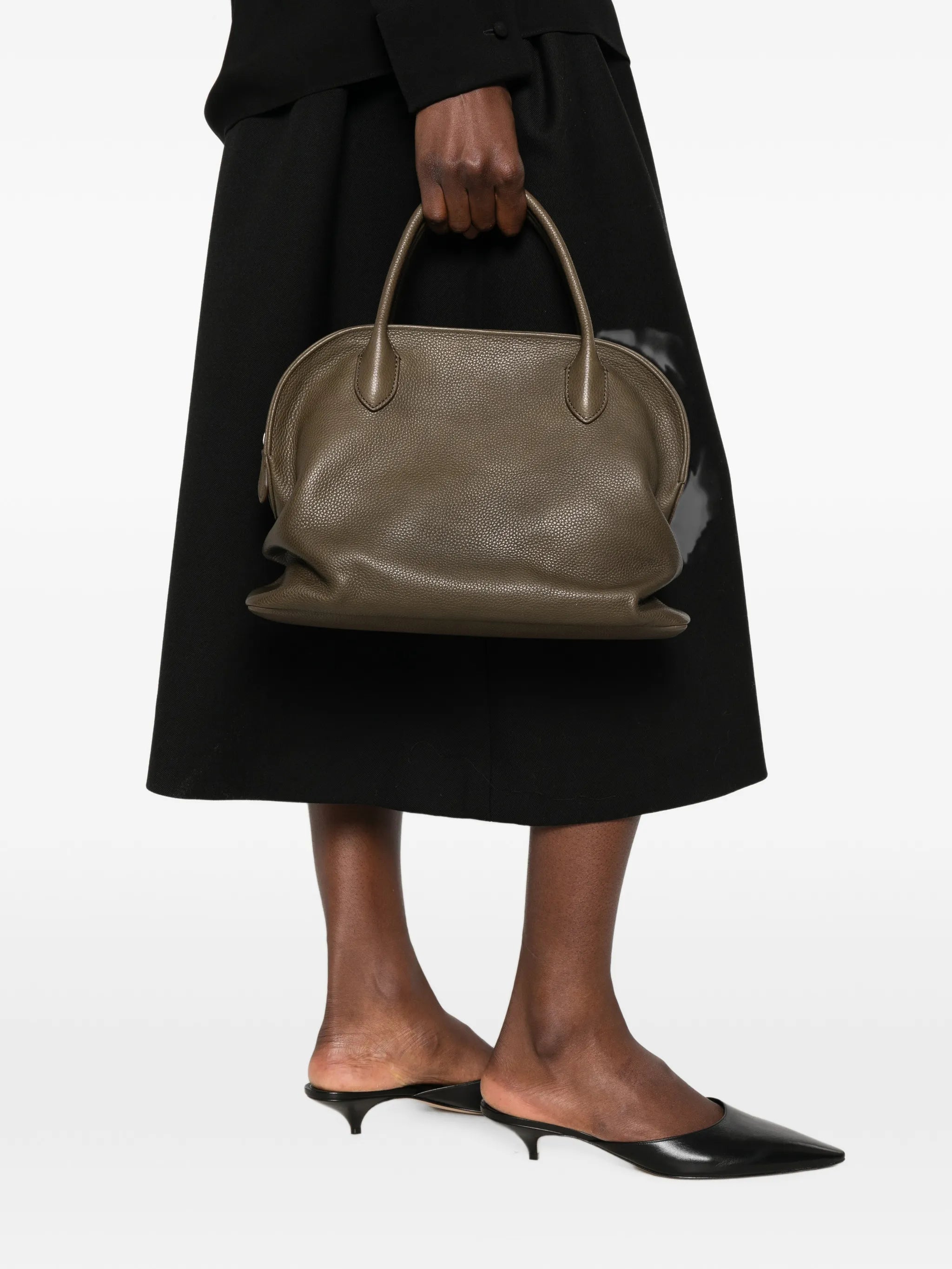 12 Agnes pebbled-leather tote bag