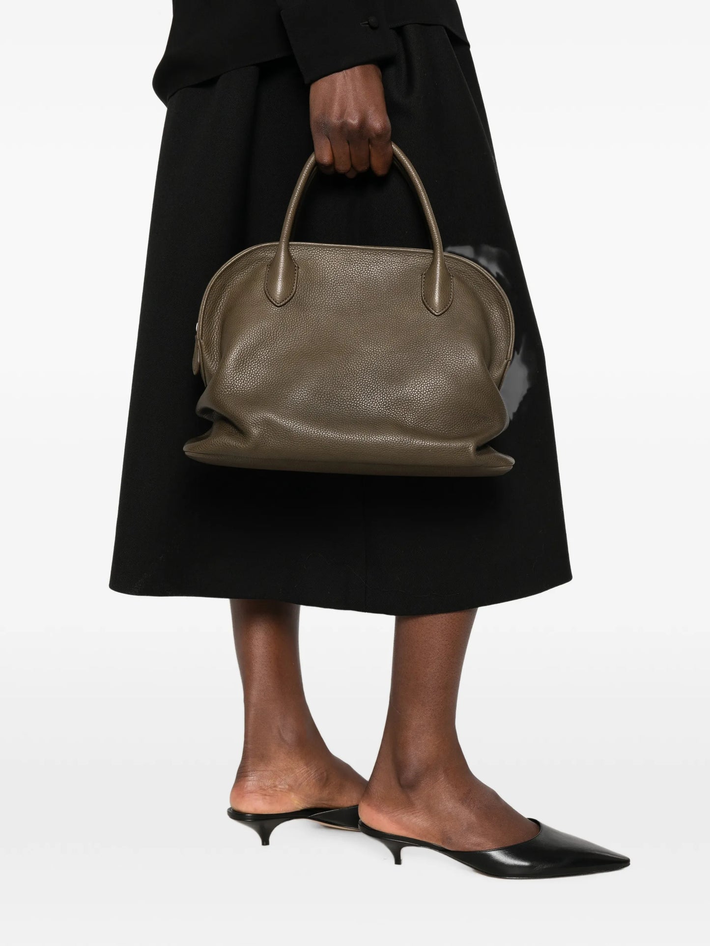 12 Agnes pebbled-leather tote bag